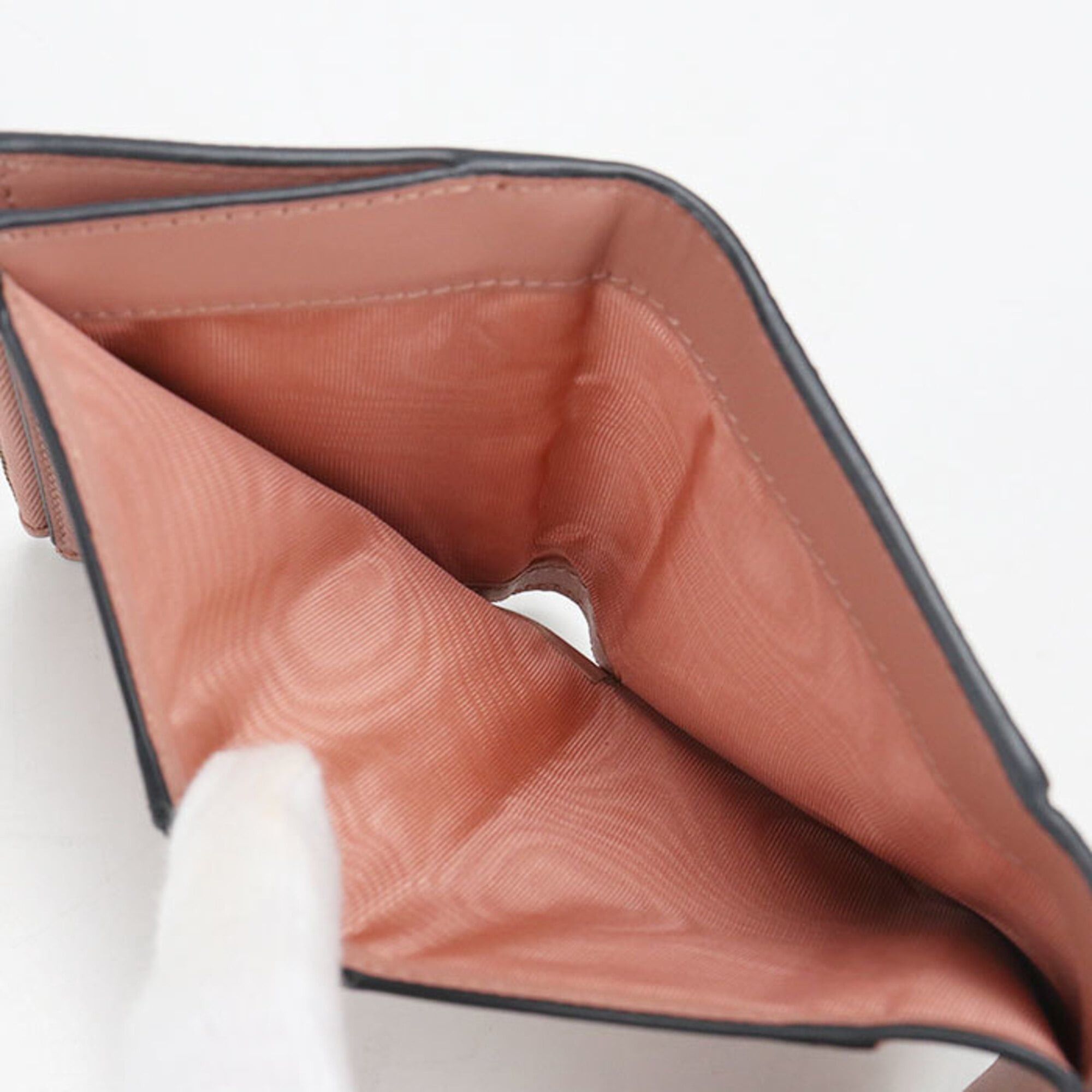 Dior Christian Dior DIOR Lotus Wallet Tri-fold Wallet, Saddle Leather, Women's, Pink Size ONE SIZE - 4 Thumbnail