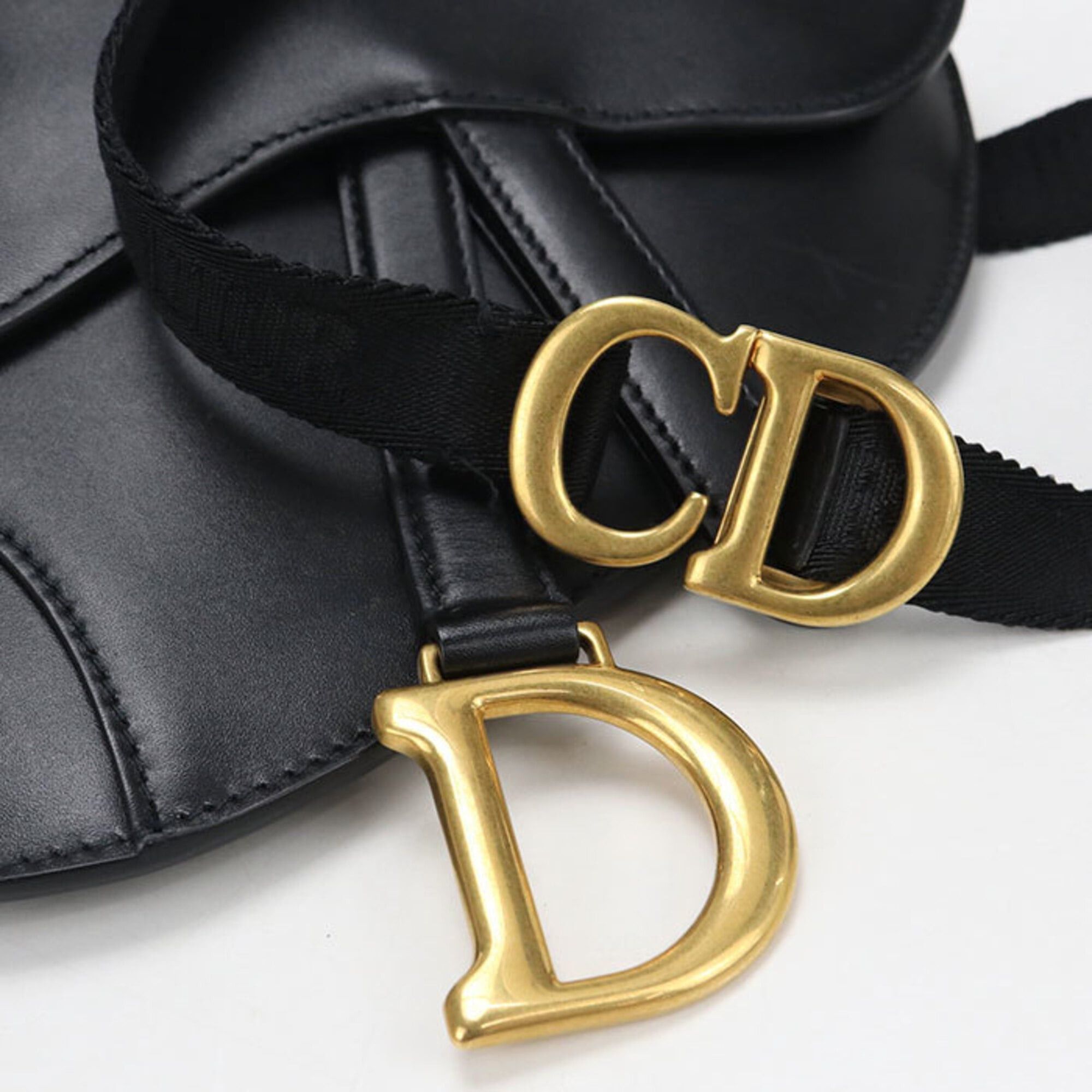 Dior Christian Dior DIOR Dior Body Bag Belt Saddle Women's Black Size ONE SIZE - 8 Thumbnail