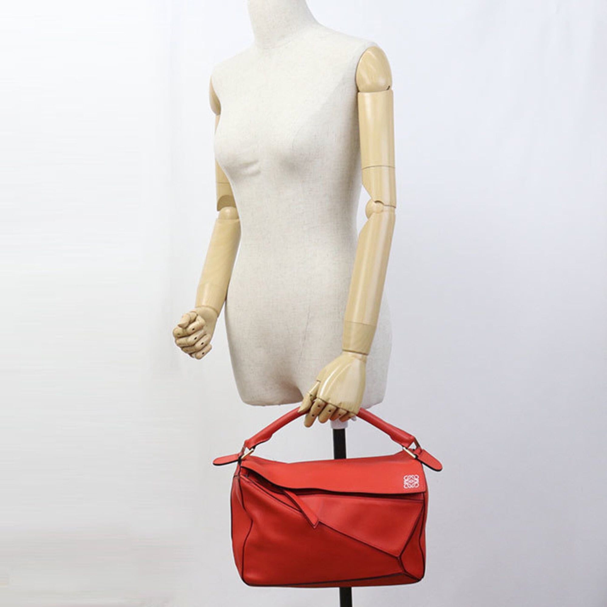 Loewe Loewe Handbag 2WAY Puzzle Bag Women's Red Size ONE SIZE - 8 Thumbnail