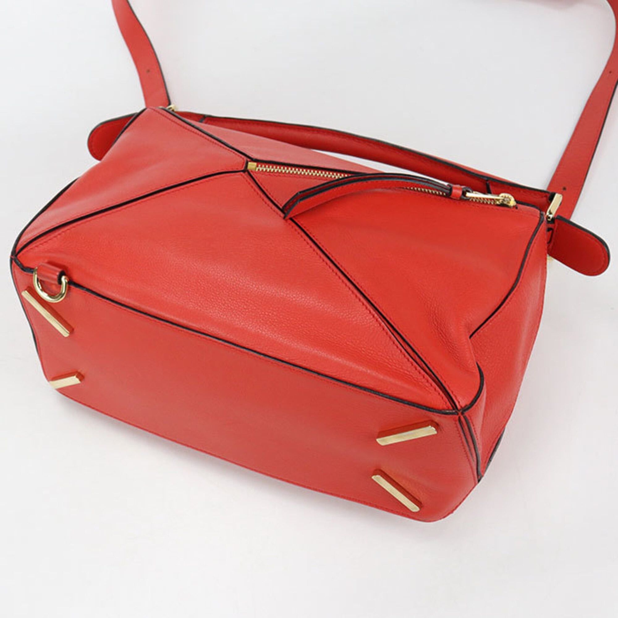 Loewe Loewe Handbag 2WAY Puzzle Bag Women's Red Size ONE SIZE - 2 Thumbnail