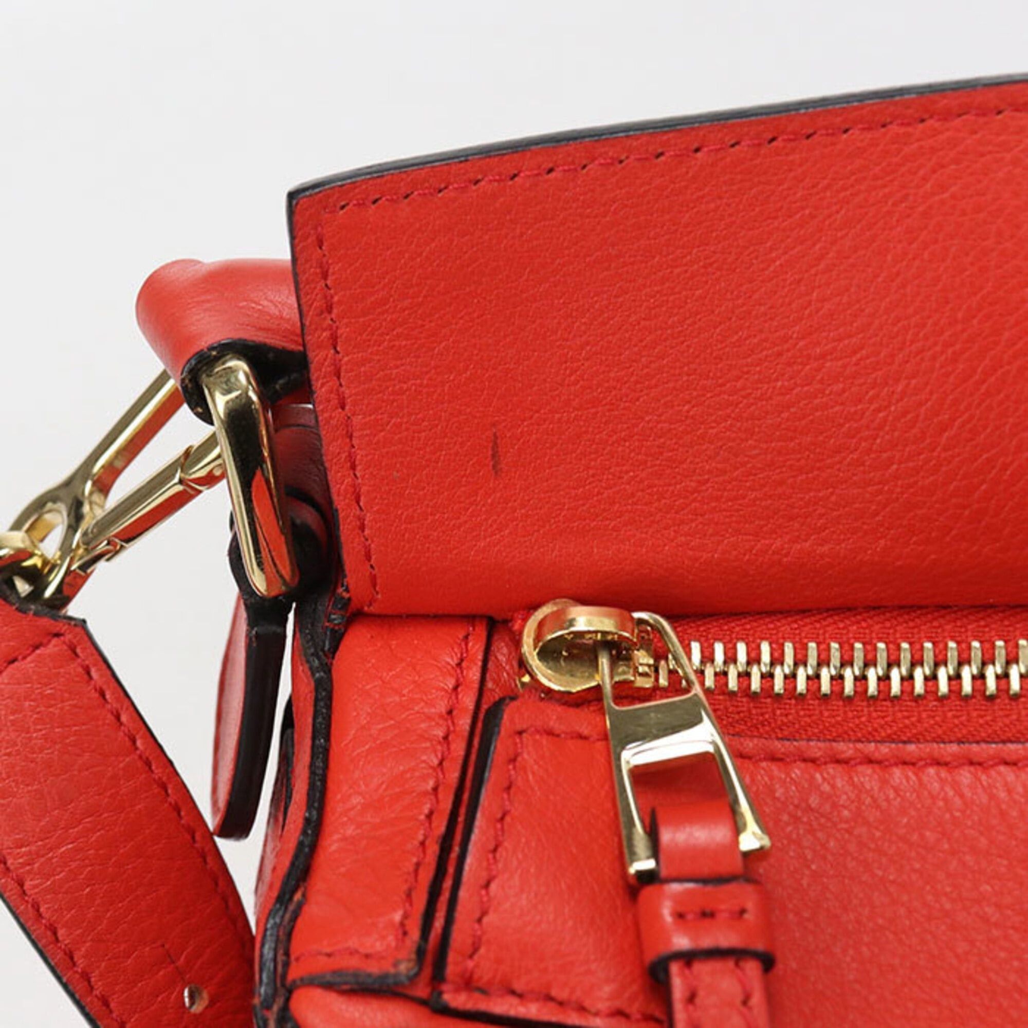 Loewe Loewe Handbag 2WAY Puzzle Bag Women's Red Size ONE SIZE - 7 Thumbnail
