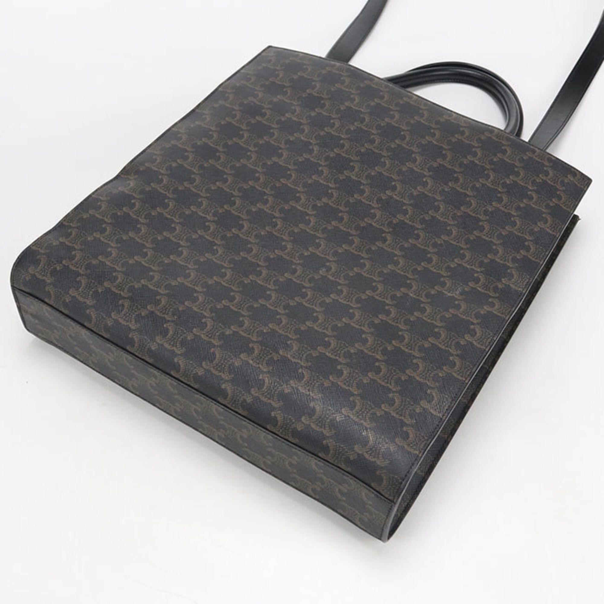 Celine Celine Tote Bag 194432CIM.38NO Vertical Cabas Medium Triomphe Canvas Women's Brown Size ONE SIZE - 2 Thumbnail