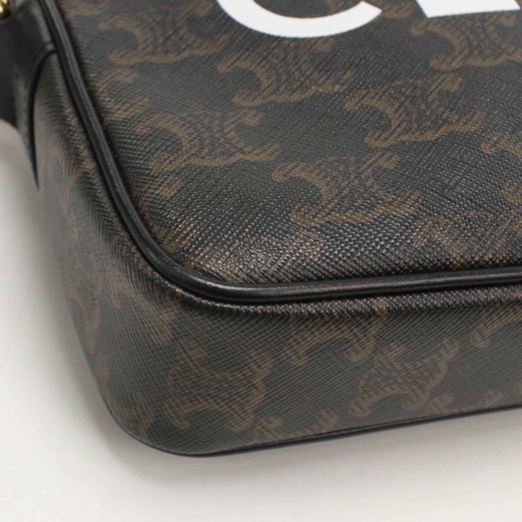 Celine Celine Crossbody Shoulder Bag Medium Messenger Triomphe Canvas Women's Brown Size ONE SIZE - 4 Thumbnail