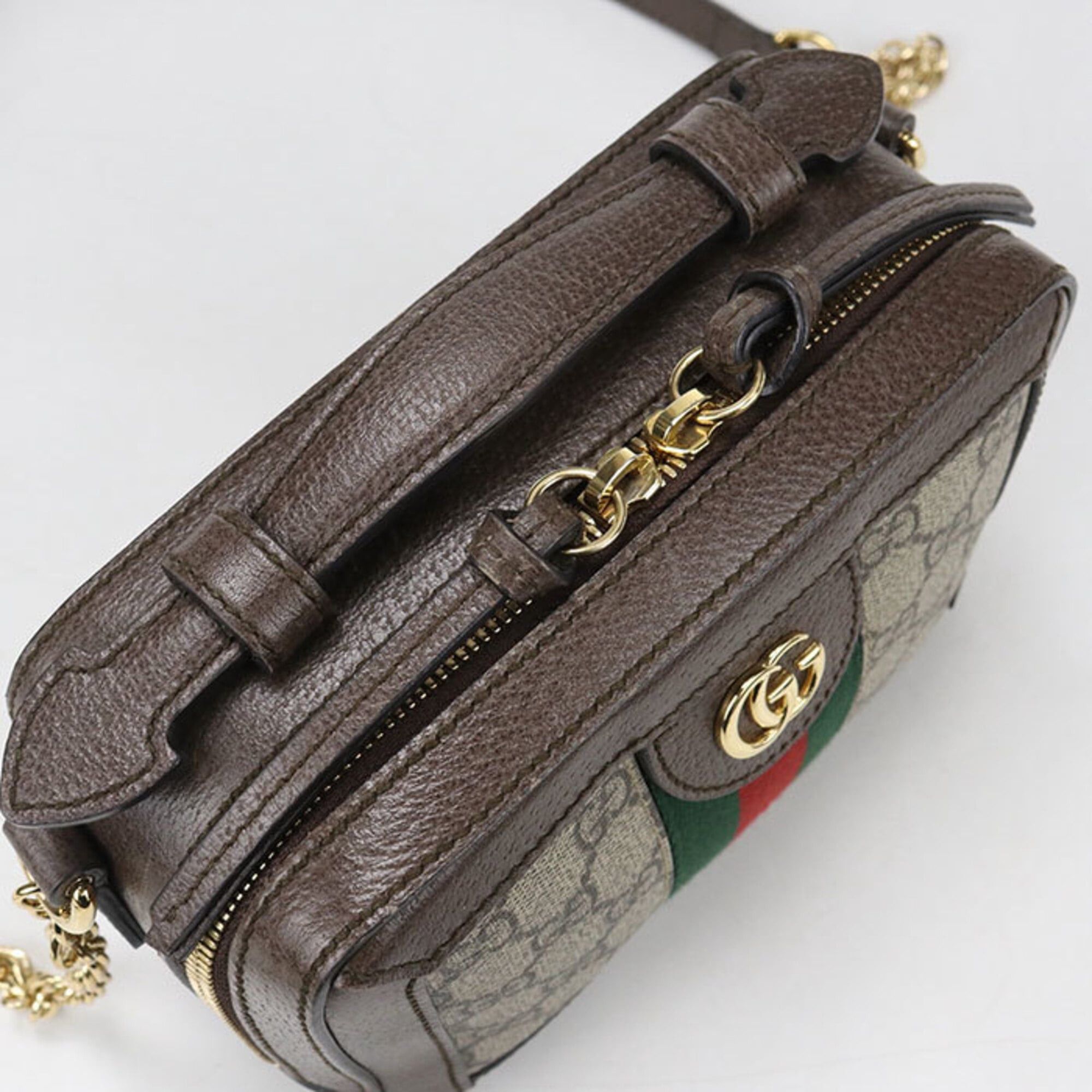 Gucci GUCCI Ophidia Crossbody Shoulder Bag 602576 (Brown) Size ONE SIZE - 5 Thumbnail