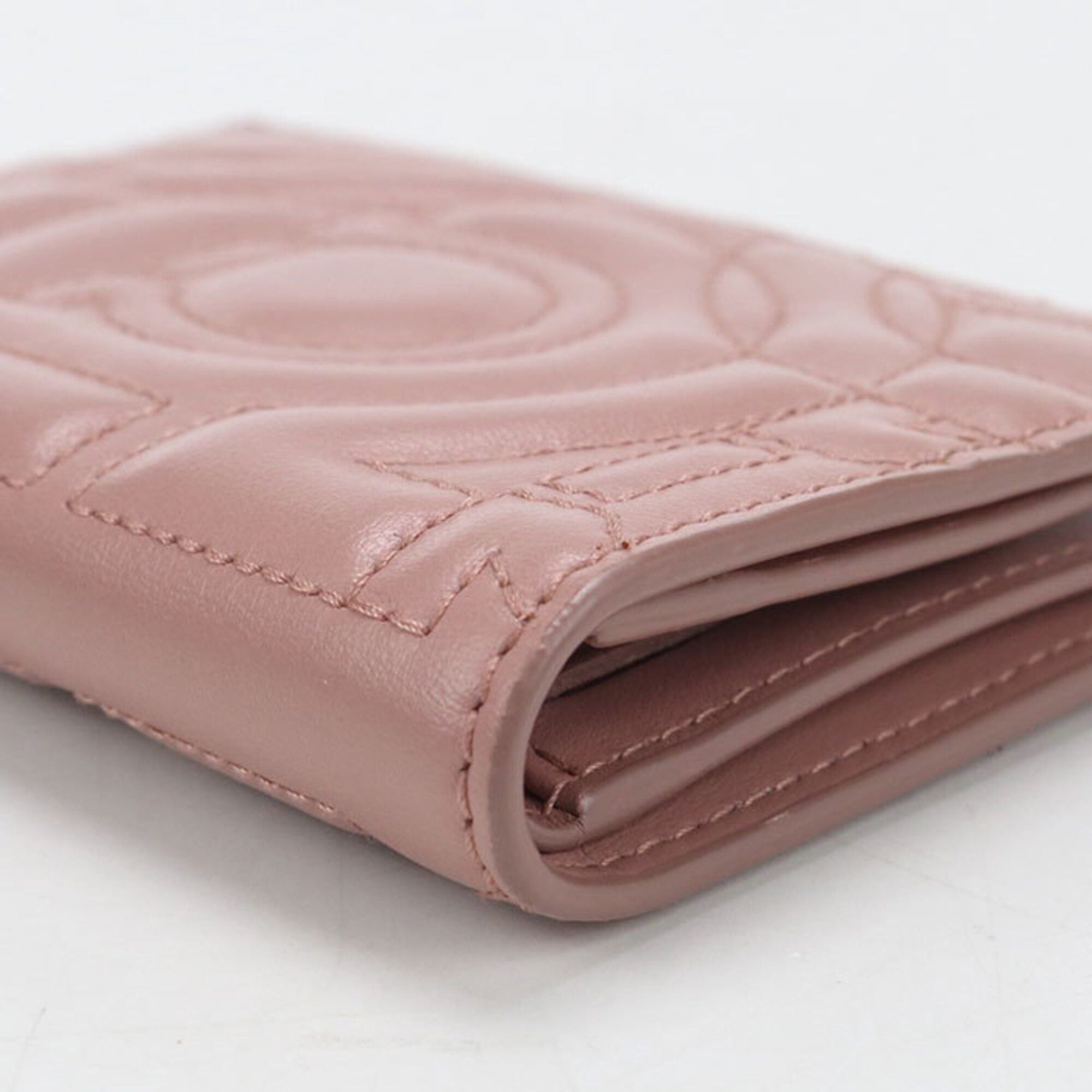 Salvatore Ferragamo Salvatore Ferragamo FERRAGAMO Ferragamo Bi-fold Wallet 22 D665 Gancini Women's Pink Size ONE SIZE - 8 Thumbnail