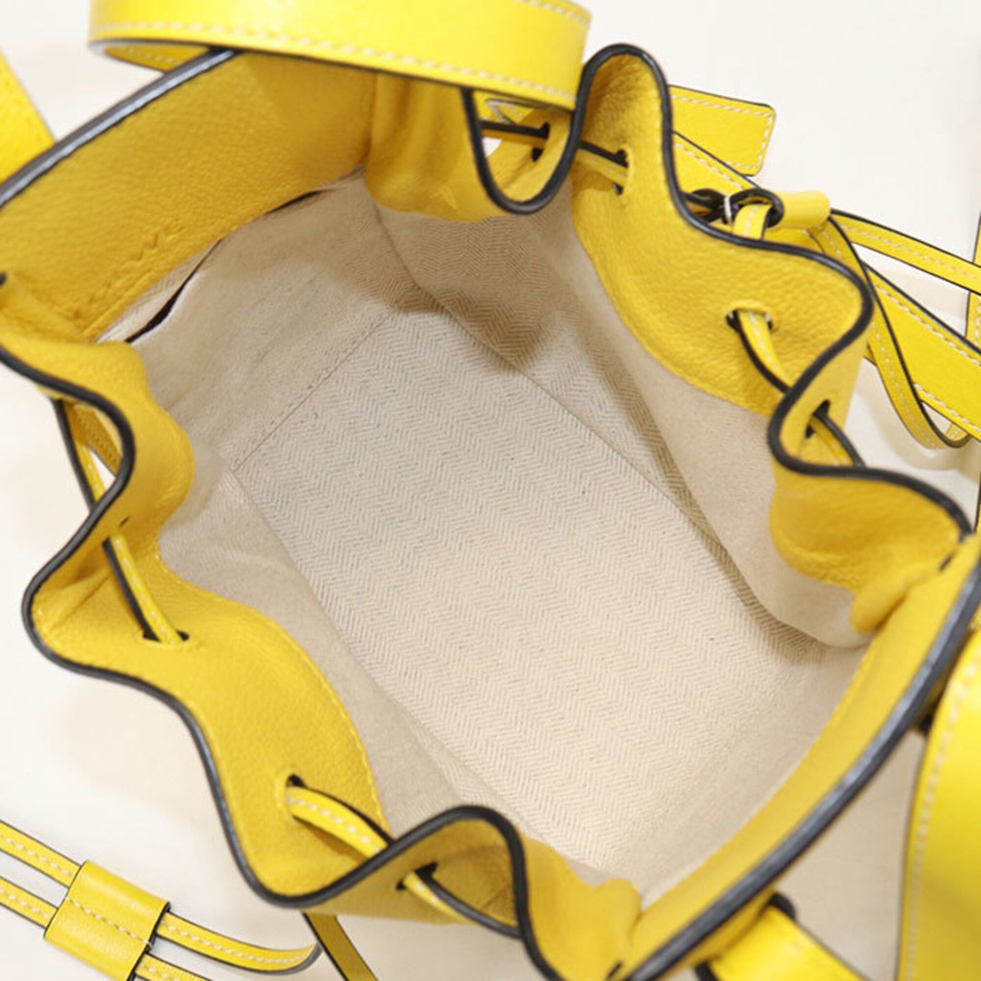 Loewe LOEWE (Loewe) handbag, drawstring bag, 2-way, Hammock Mini, women's, yellow Size ONE SIZE - 3 Thumbnail