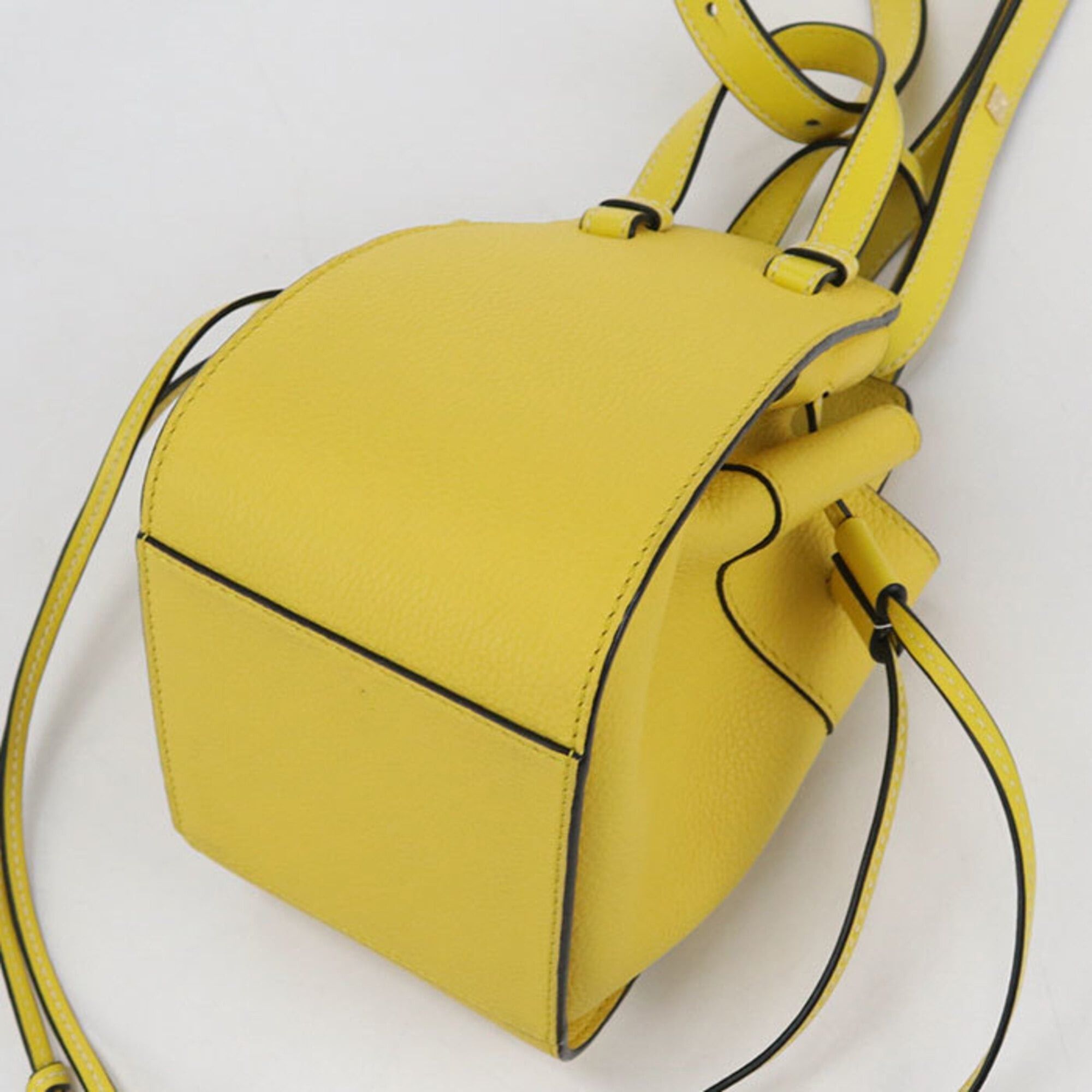 Loewe LOEWE (Loewe) handbag, drawstring bag, 2-way, Hammock Mini, women's, yellow Size ONE SIZE - 2 Thumbnail
