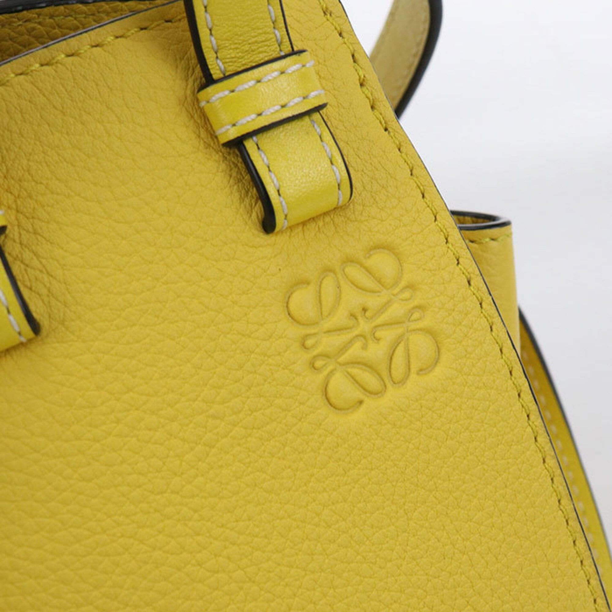 Loewe LOEWE (Loewe) handbag, drawstring bag, 2-way, Hammock Mini, women's, yellow Size ONE SIZE - 7 Thumbnail