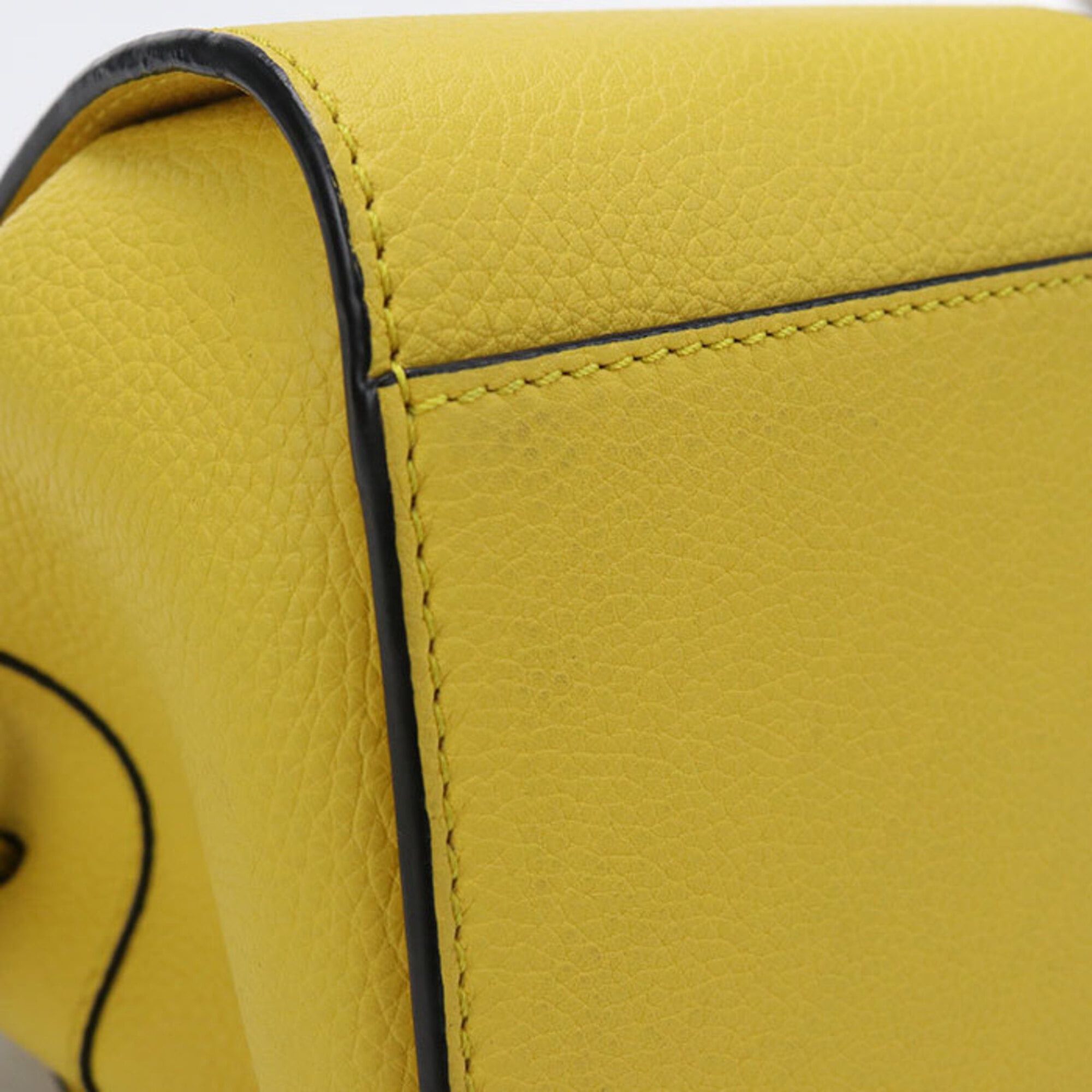 Loewe LOEWE (Loewe) handbag, drawstring bag, 2-way, Hammock Mini, women's, yellow Size ONE SIZE - 6 Thumbnail