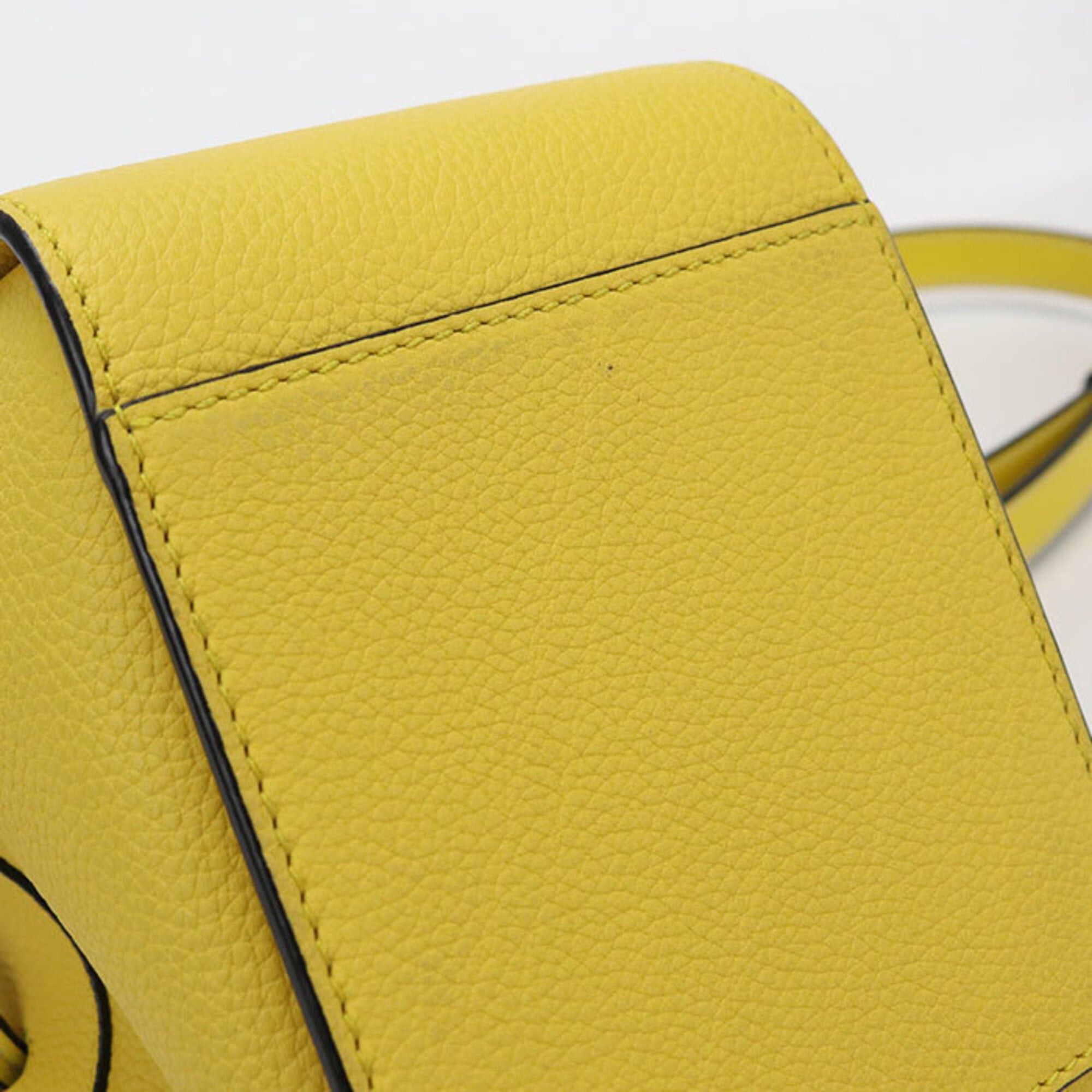 Loewe LOEWE (Loewe) handbag, drawstring bag, 2-way, Hammock Mini, women's, yellow Size ONE SIZE - 5 Thumbnail