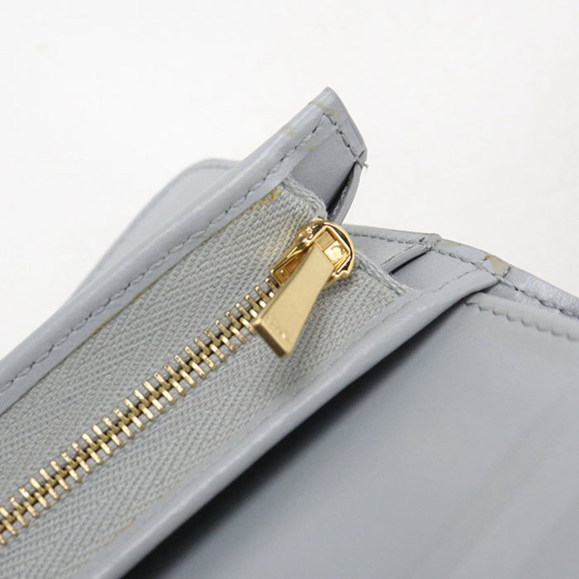 Celine CELINE Triomphe Bi-fold Wallet for Women, Blue Size ONE SIZE - 7 Thumbnail