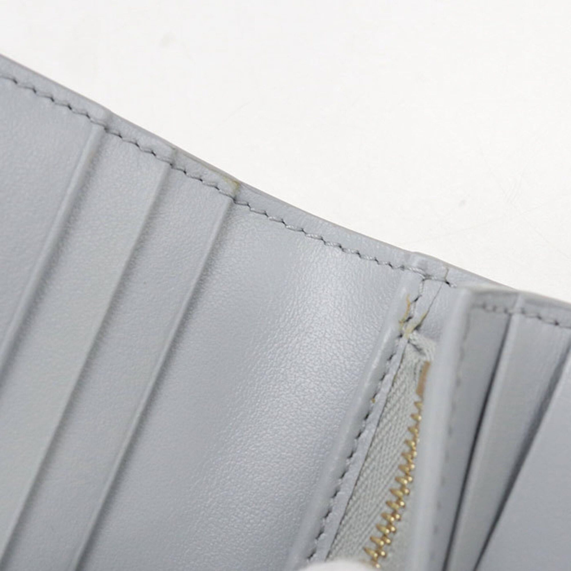 Celine CELINE Triomphe Bi-fold Wallet for Women, Blue Size ONE SIZE - 8 Thumbnail