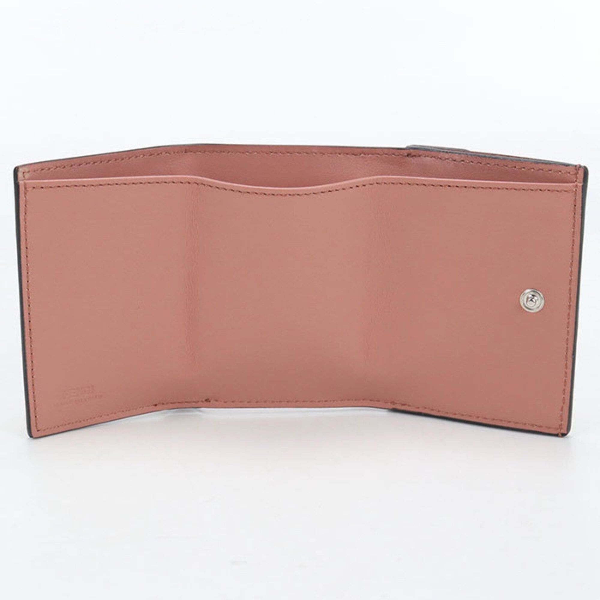 Fendi FENDI Tri-fold Wallet 8M0395 F is Fendi Women's Pink Size ONE SIZE - 3 Thumbnail