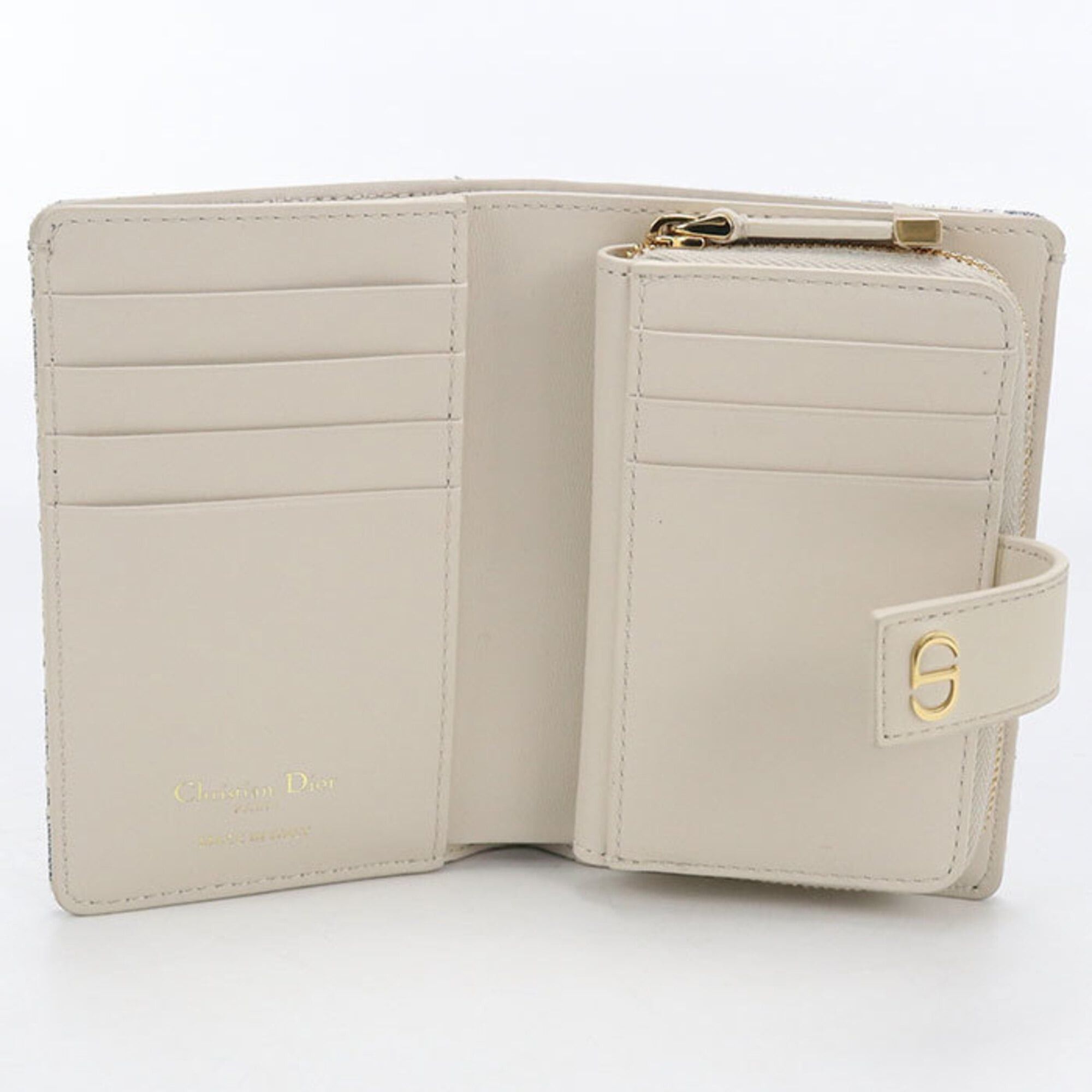 Dior Christian Dior DIOR Dior Bi-fold Wallet Ditany 30 Montaigne Women's Blue Size ONE SIZE - 3 Thumbnail