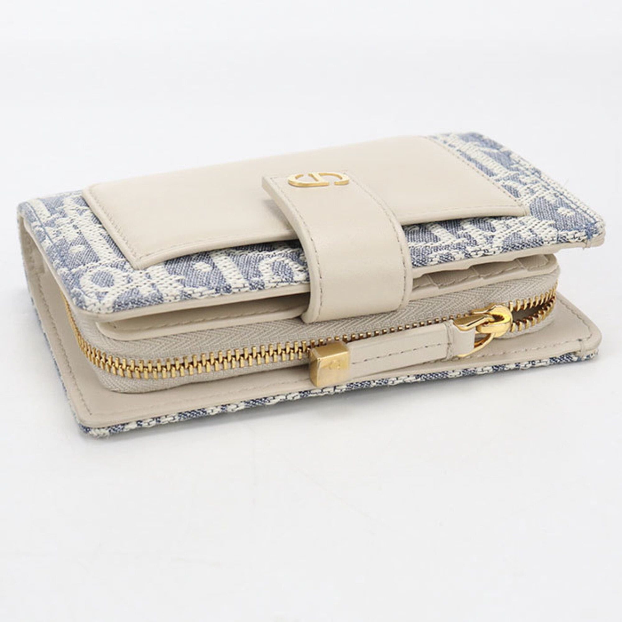 Dior Christian Dior DIOR Dior Bi-fold Wallet Ditany 30 Montaigne Women's Blue Size ONE SIZE - 6 Thumbnail