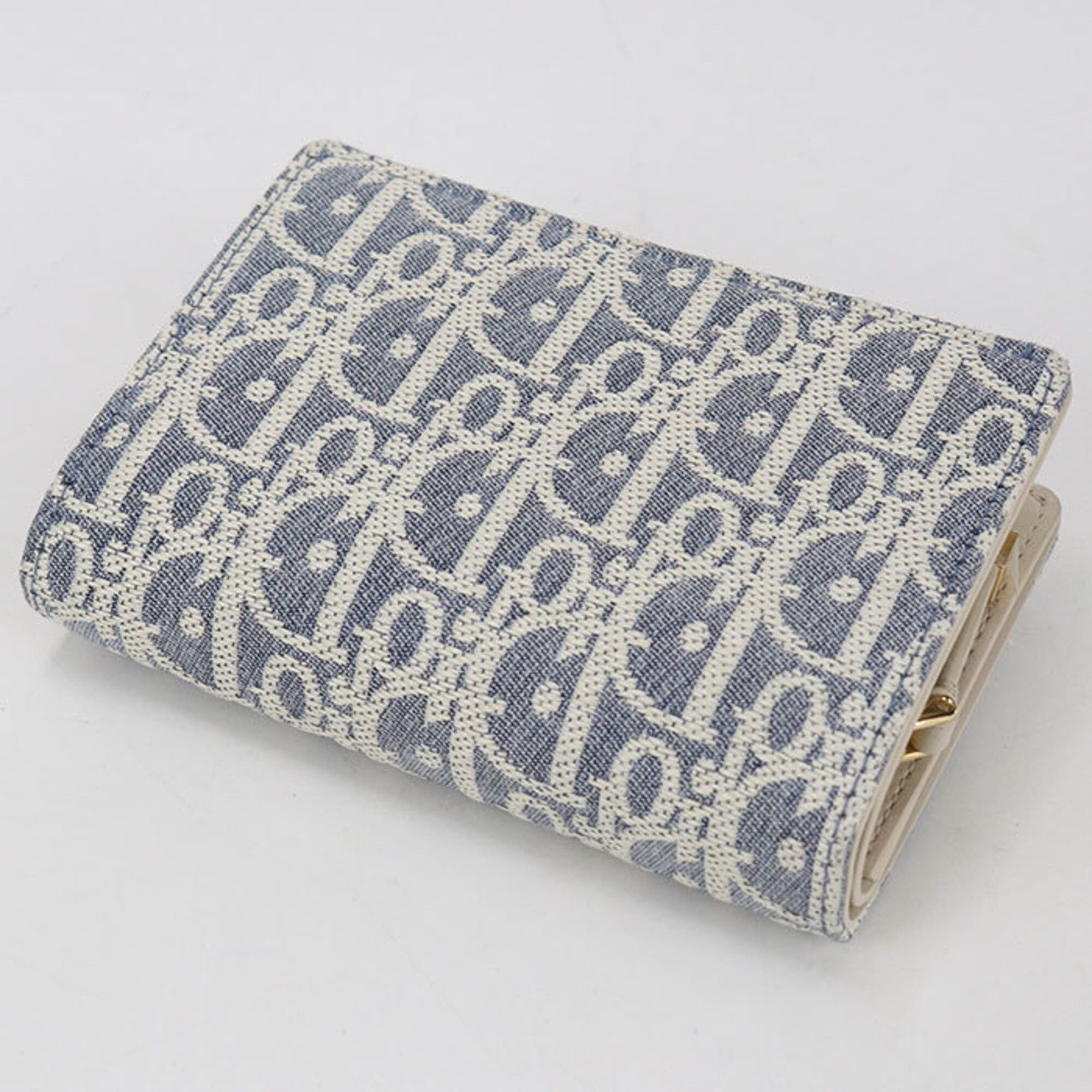 Dior Christian Dior DIOR Dior Bi-fold Wallet Ditany 30 Montaigne Women's Blue Size ONE SIZE - 2 Thumbnail