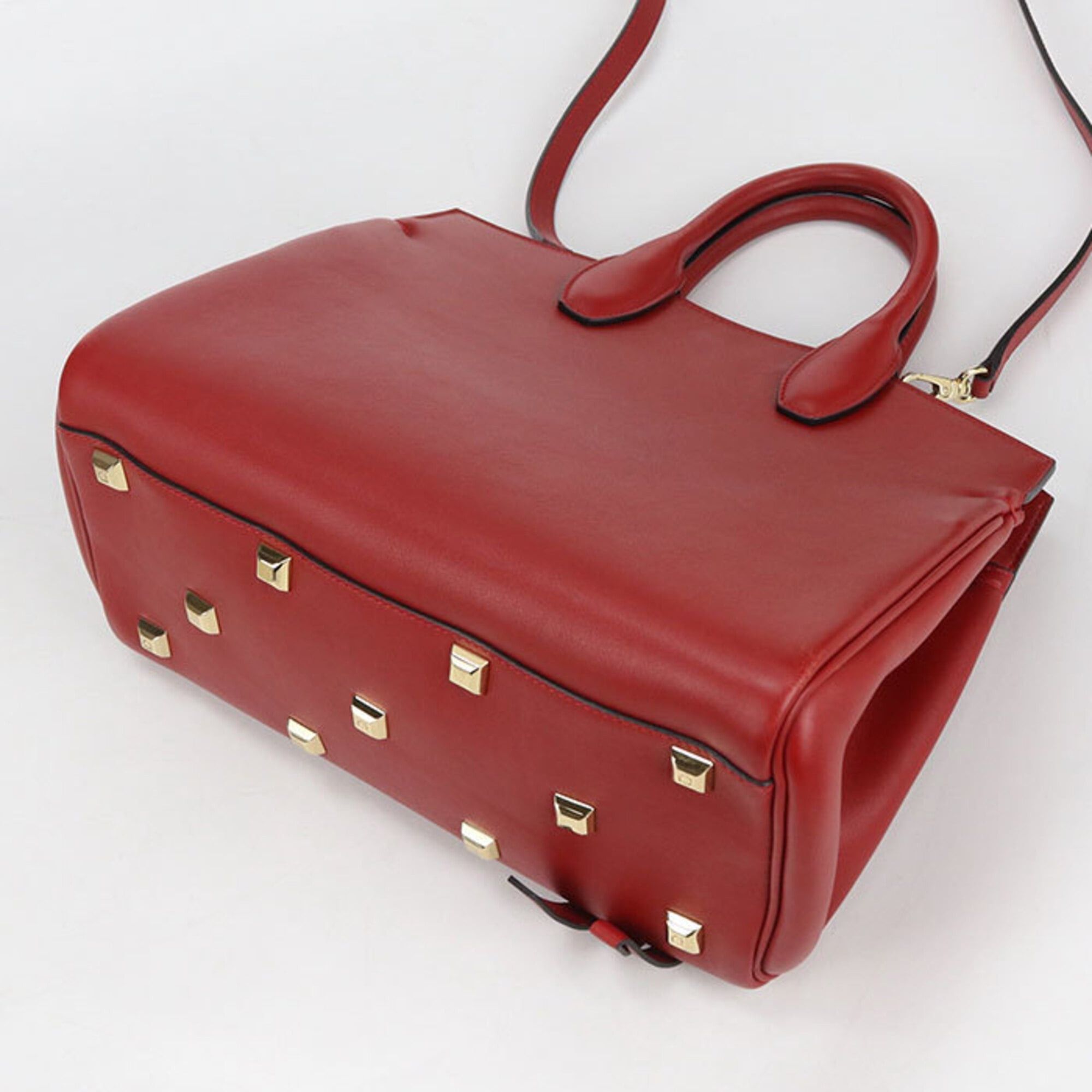 Salvatore Ferragamo Salvatore Ferragamo FERRAGAMO Ferragamo Tote Bag 21 H159 2WAY Gancini Women's Red Size ONE SIZE - 2 Thumbnail