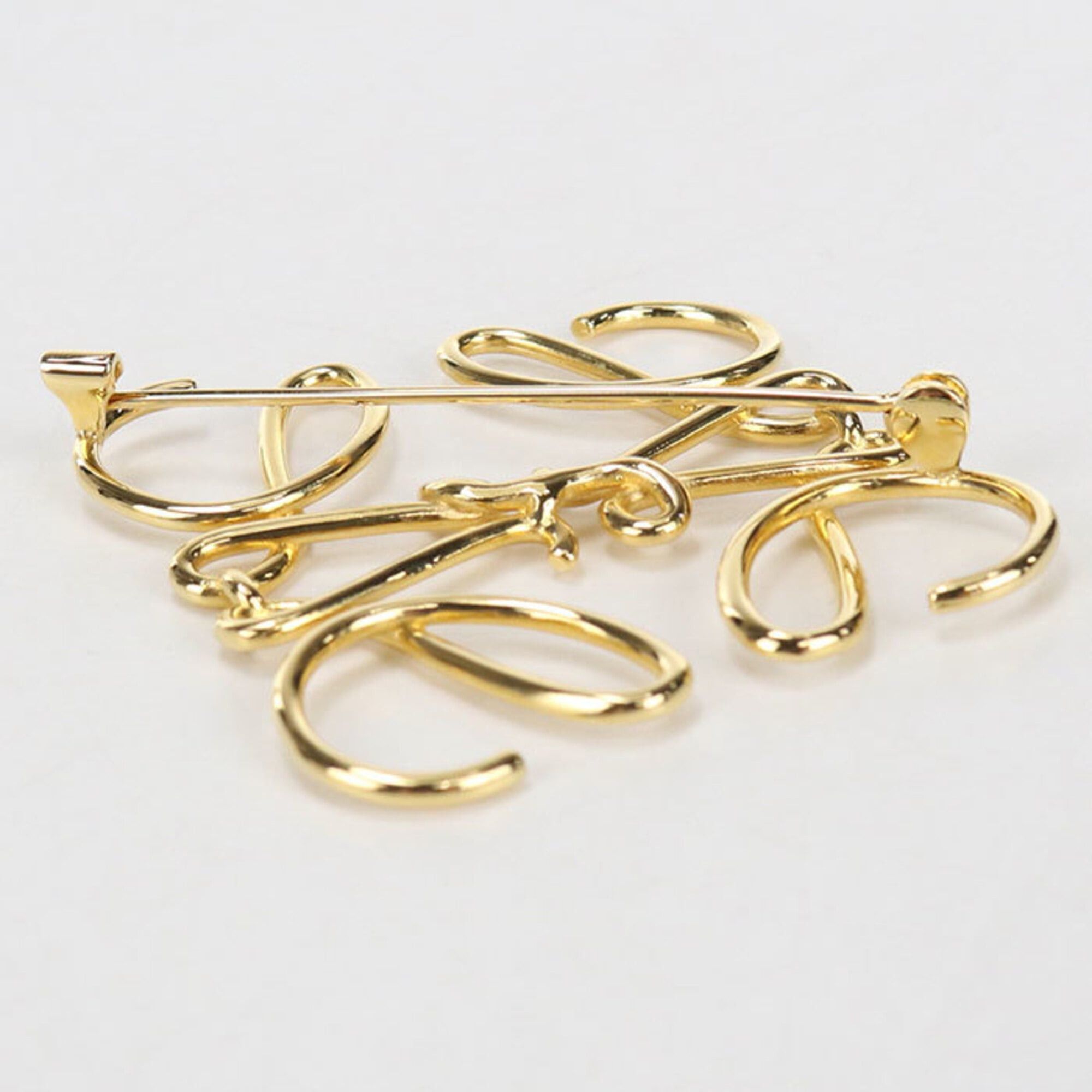Loewe LOEWE Anagram Brooch for Women, Gold Size ONE SIZE - 3 Thumbnail