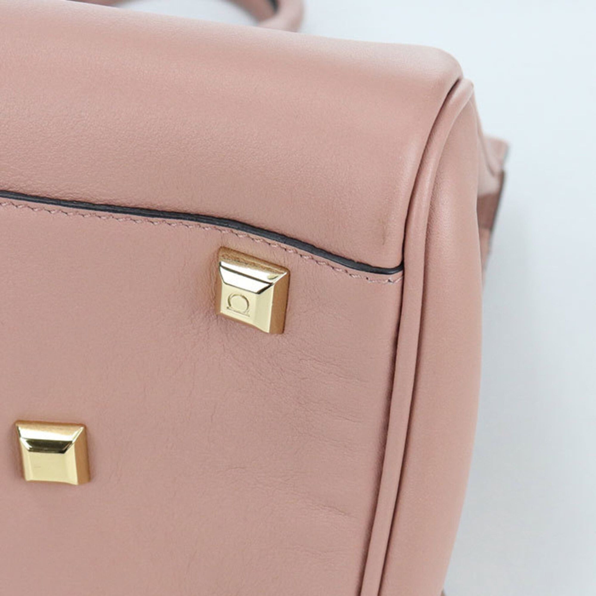 Salvatore Ferragamo Salvatore Ferragamo FERRAGAMO Ferragamo Tote Bag 21 H159 2WAY Gancini Women's Pink Size ONE SIZE - 5 Thumbnail