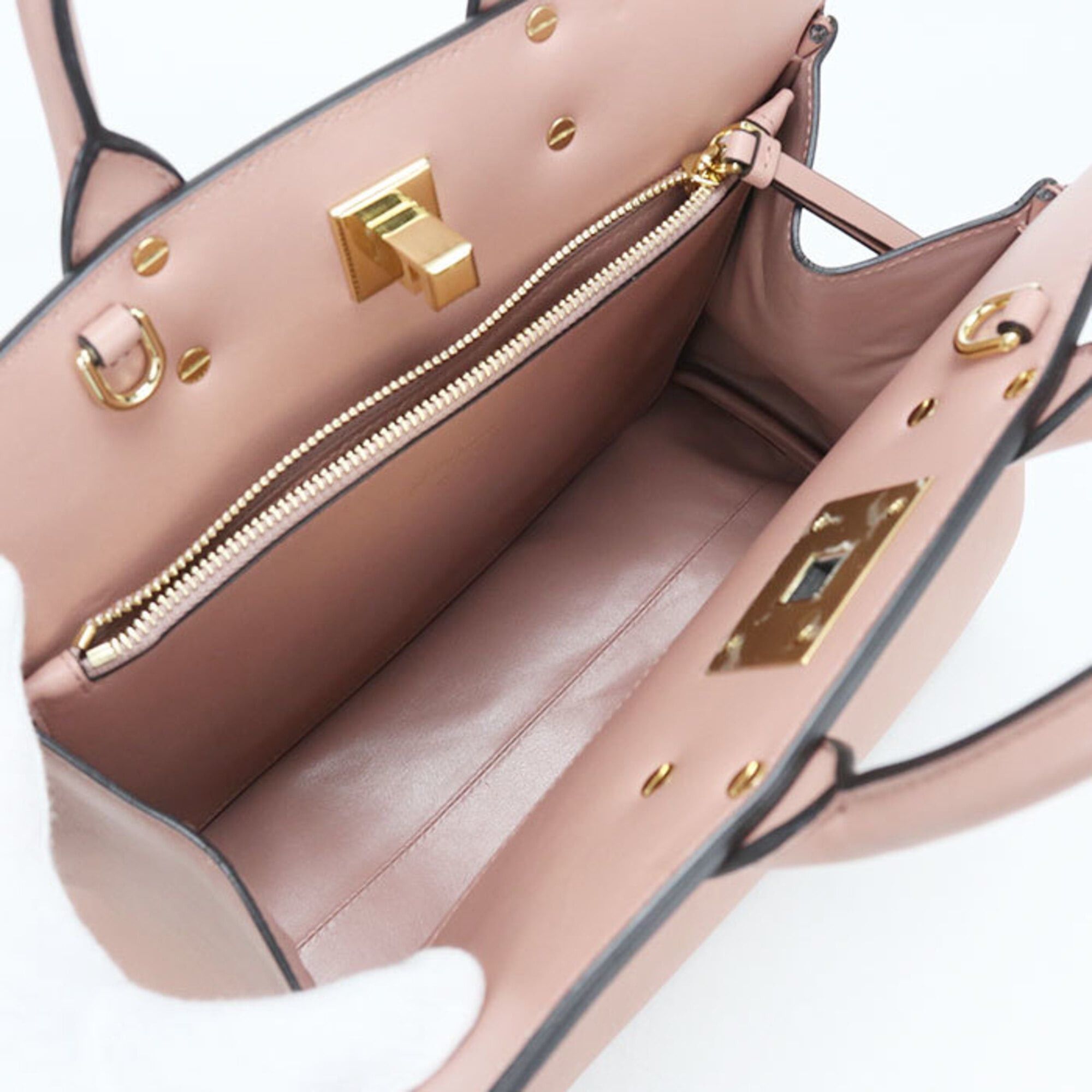 Salvatore Ferragamo Salvatore Ferragamo FERRAGAMO Ferragamo Tote Bag 21 H159 2WAY Gancini Women's Pink Size ONE SIZE - 3 Thumbnail