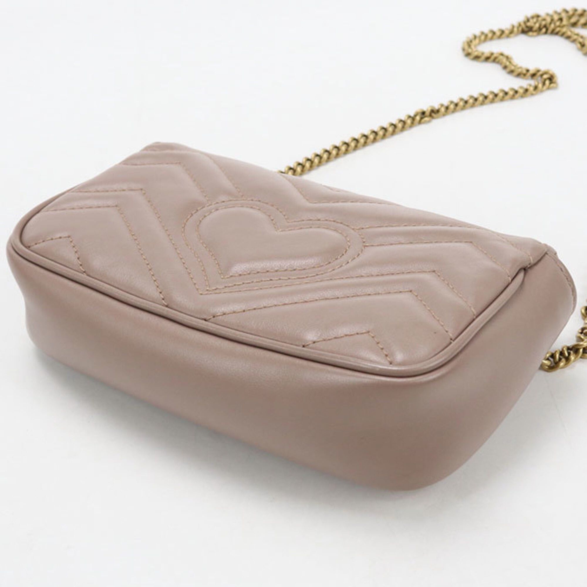 Gucci GUCCI Shoulder Bag 476433 Mini GG Marmont Women's Beige Size ONE SIZE - 2 Thumbnail