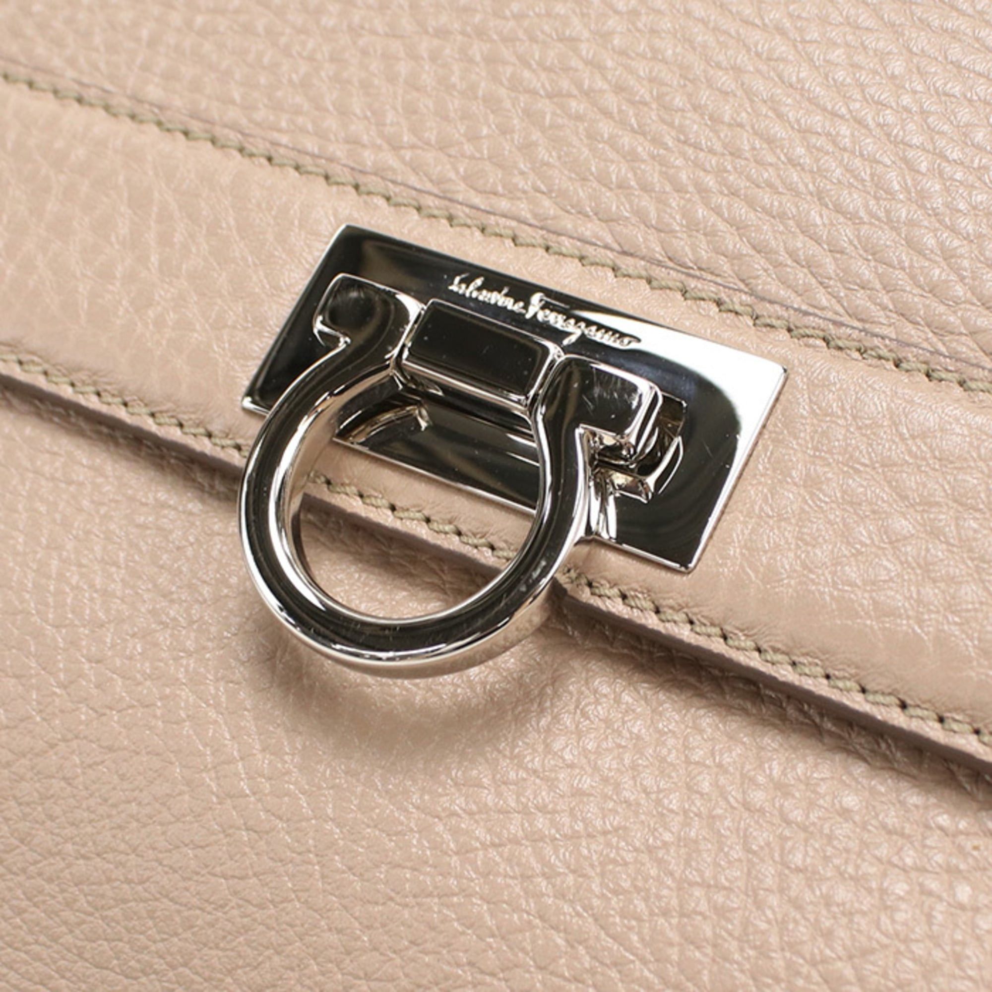 Salvatore Ferragamo Salvatore Ferragamo FERRAGAMO Ferragamo Shoulder Bag 21 D647 Gancini Aby Women's Pink Size ONE SIZE - 4 Thumbnail