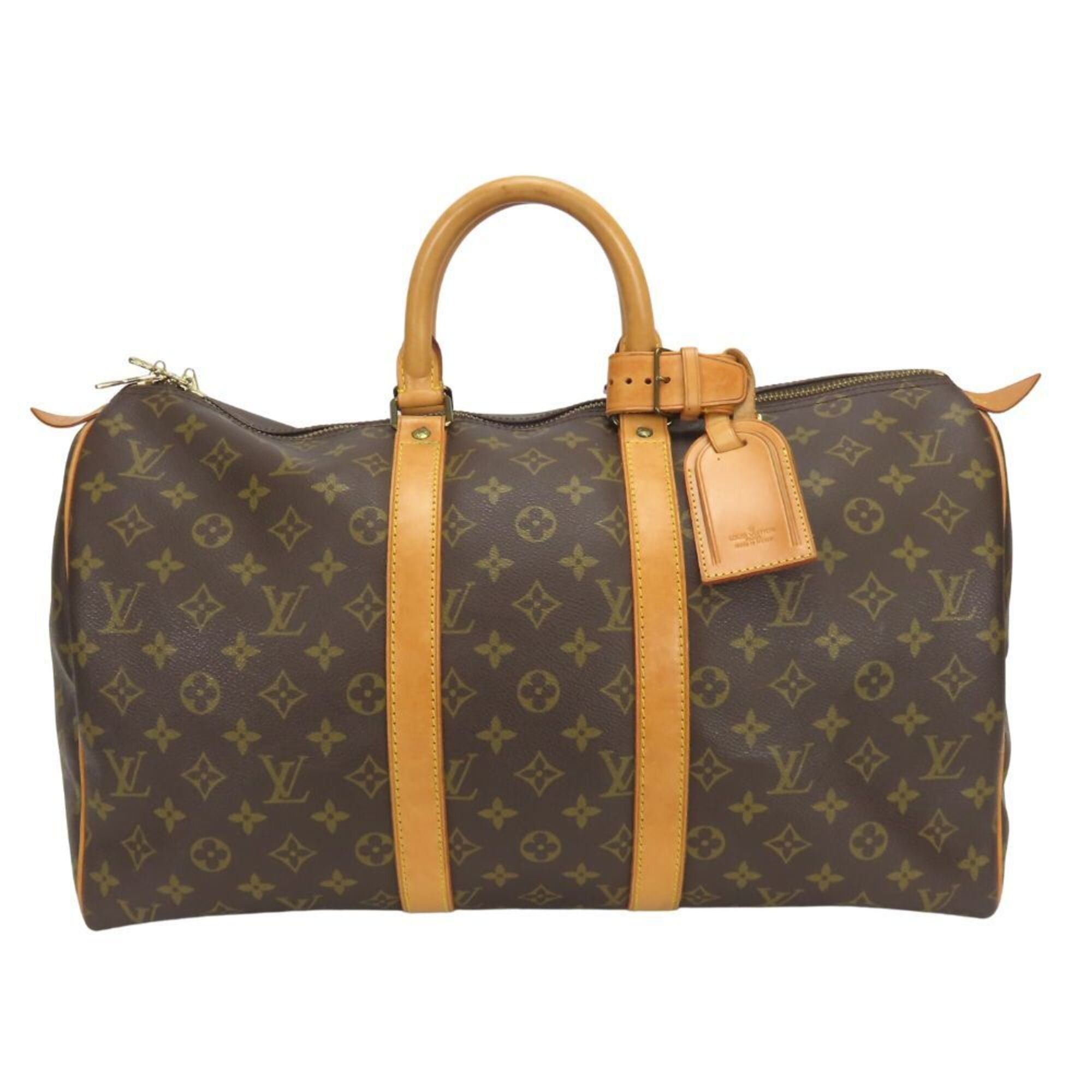 Louis Vuitton Louis Vuitton Keepall 45 Boston Bag M41428 Monogram Brown Women's Men's LOUIS VUITTON Size ONE SIZE - 2 Thumbnail