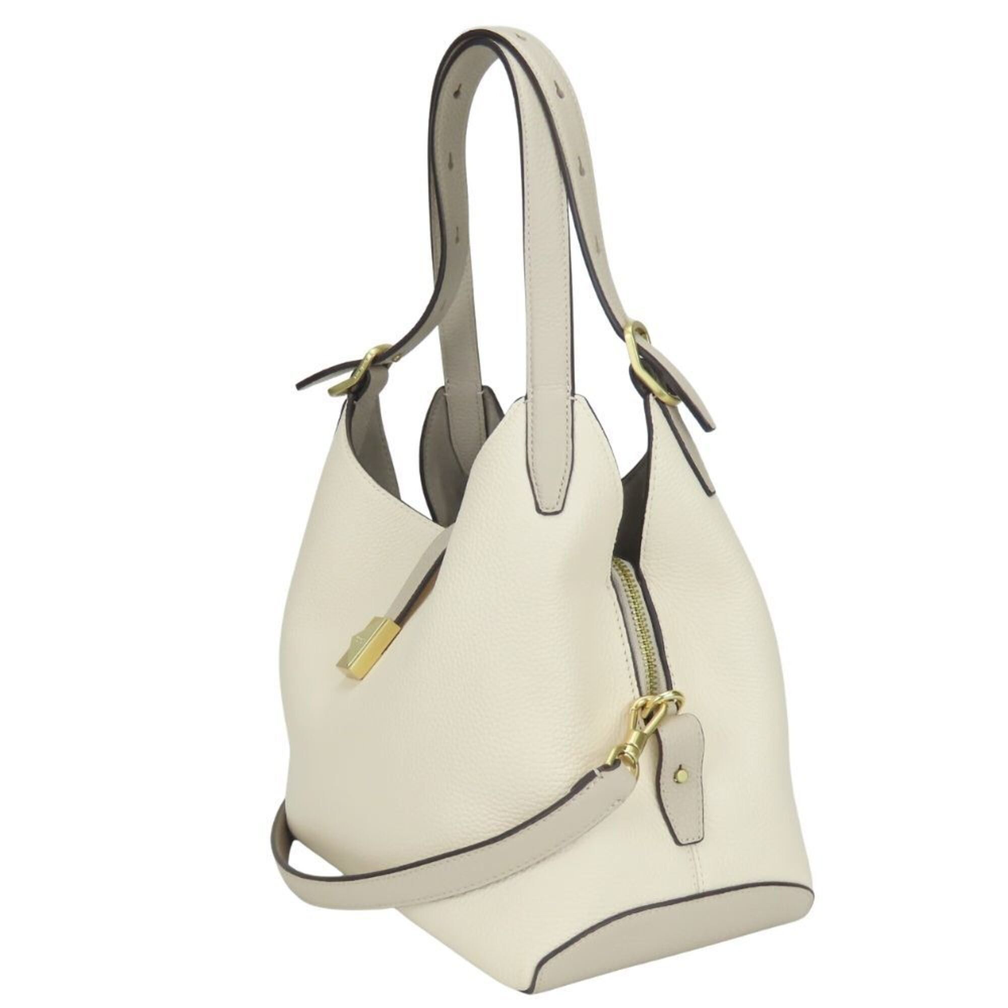 Kate Spade Kate Spade handbag, color-block leather, ivory/greige, gold hardware, shoulder bag, women's. Size ONE SIZE - 3 Thumbnail