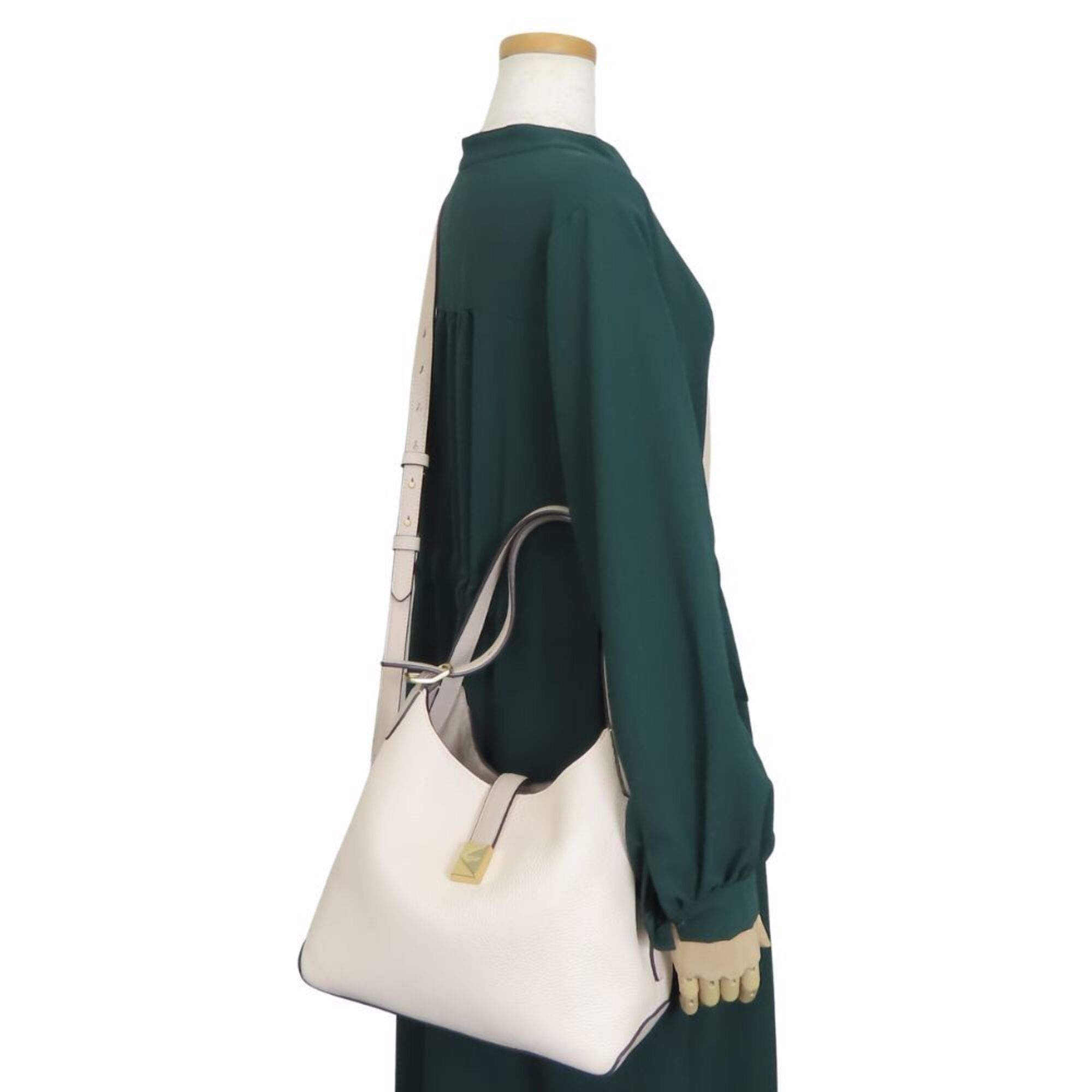 Kate Spade Kate Spade handbag, color-block leather, ivory/greige, gold hardware, shoulder bag, women's. Size ONE SIZE - 20 Thumbnail
