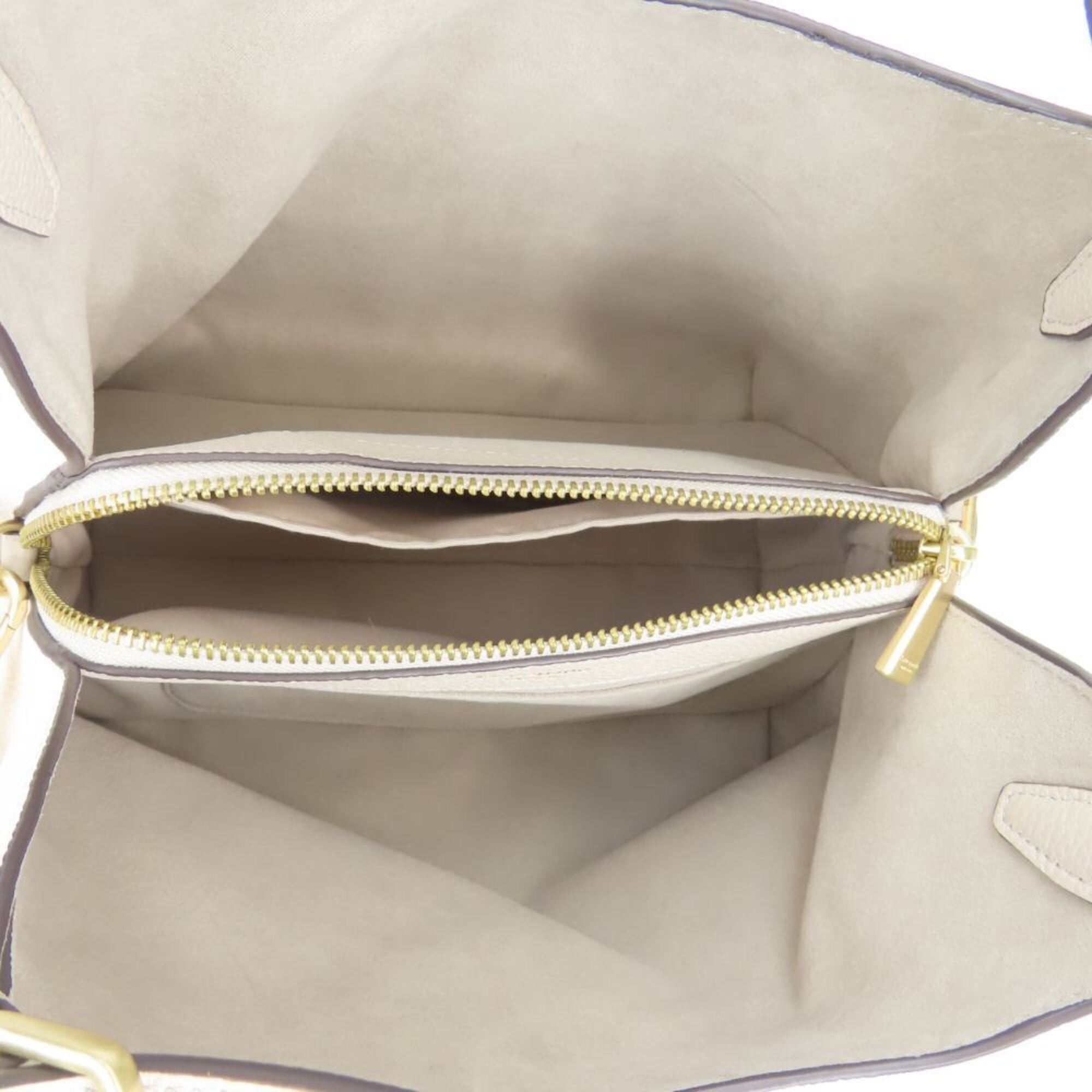 Kate Spade Kate Spade handbag, color-block leather, ivory/greige, gold hardware, shoulder bag, women's. Size ONE SIZE - 17 Thumbnail
