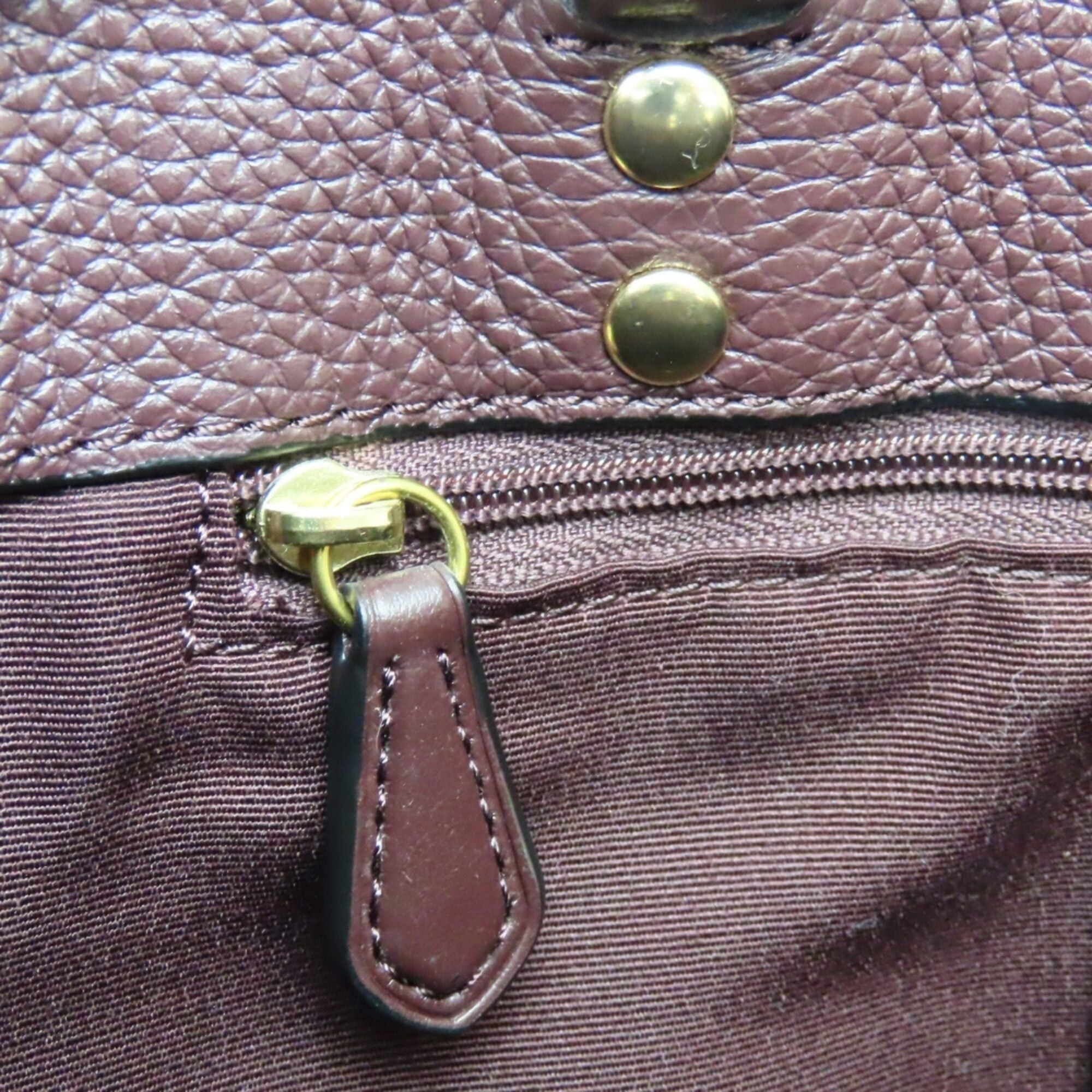 Coach Coach Signature Tote Bag 4113 Canvas Leather Bordeaux Brown Women's COACH Size ONE SIZE - 19 Thumbnail
