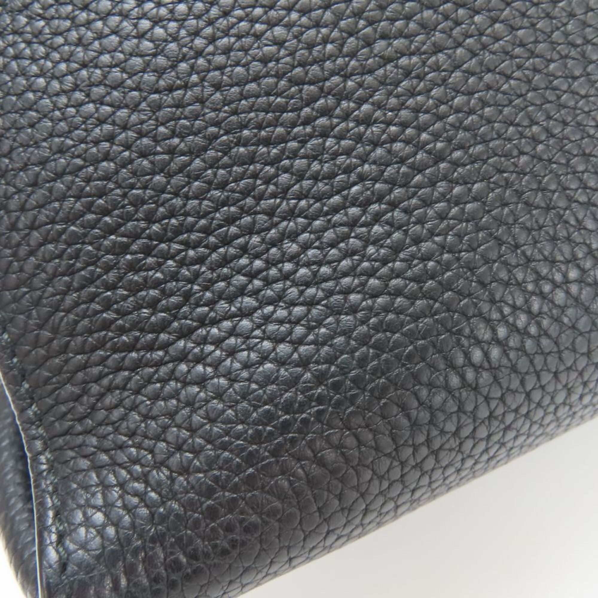 Salvatore Ferragamo Salvatore Ferragamo Gancini Handbag DH-21 F293 Leather Black Gold Hardware Shoulder Bag LOTTY Women's Size ONE SIZE - 7 Thumbnail