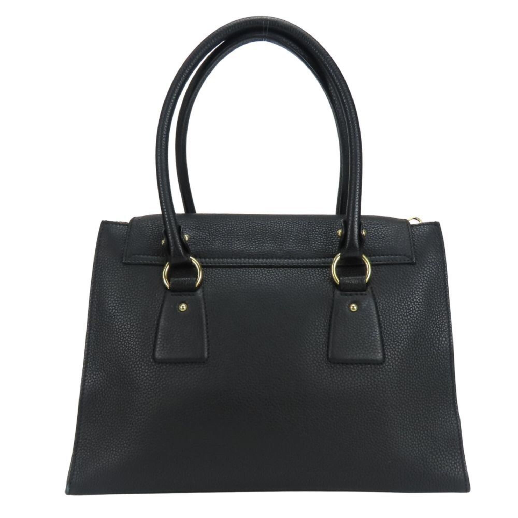 Salvatore Ferragamo Salvatore Ferragamo Gancini Handbag DH-21 F293 Leather Black Gold Hardware Shoulder Bag LOTTY Women's Size ONE SIZE - 4 Thumbnail