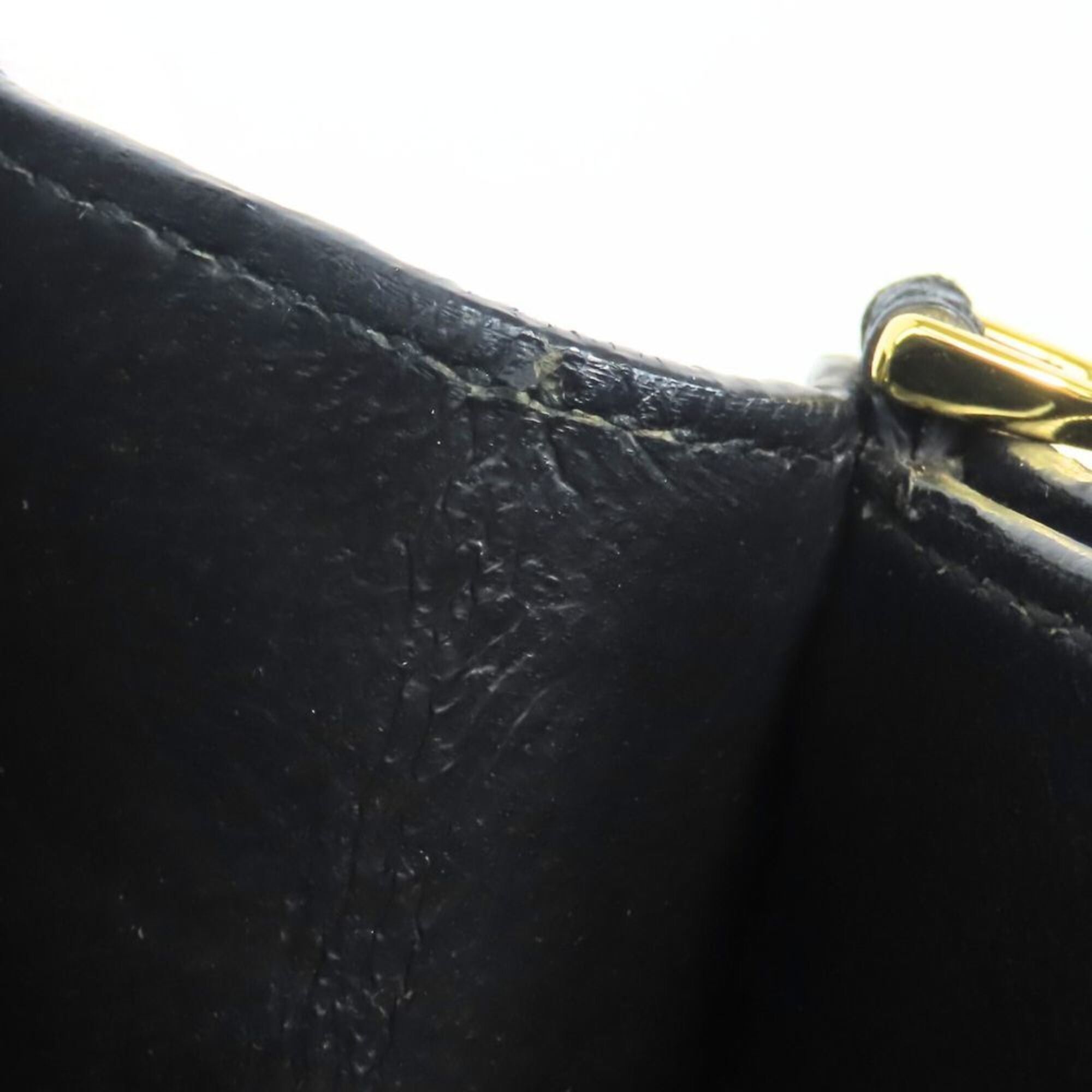 Salvatore Ferragamo Salvatore Ferragamo Gancini Handbag DH-21 F293 Leather Black Gold Hardware Shoulder Bag LOTTY Women's Size ONE SIZE - 23 Thumbnail