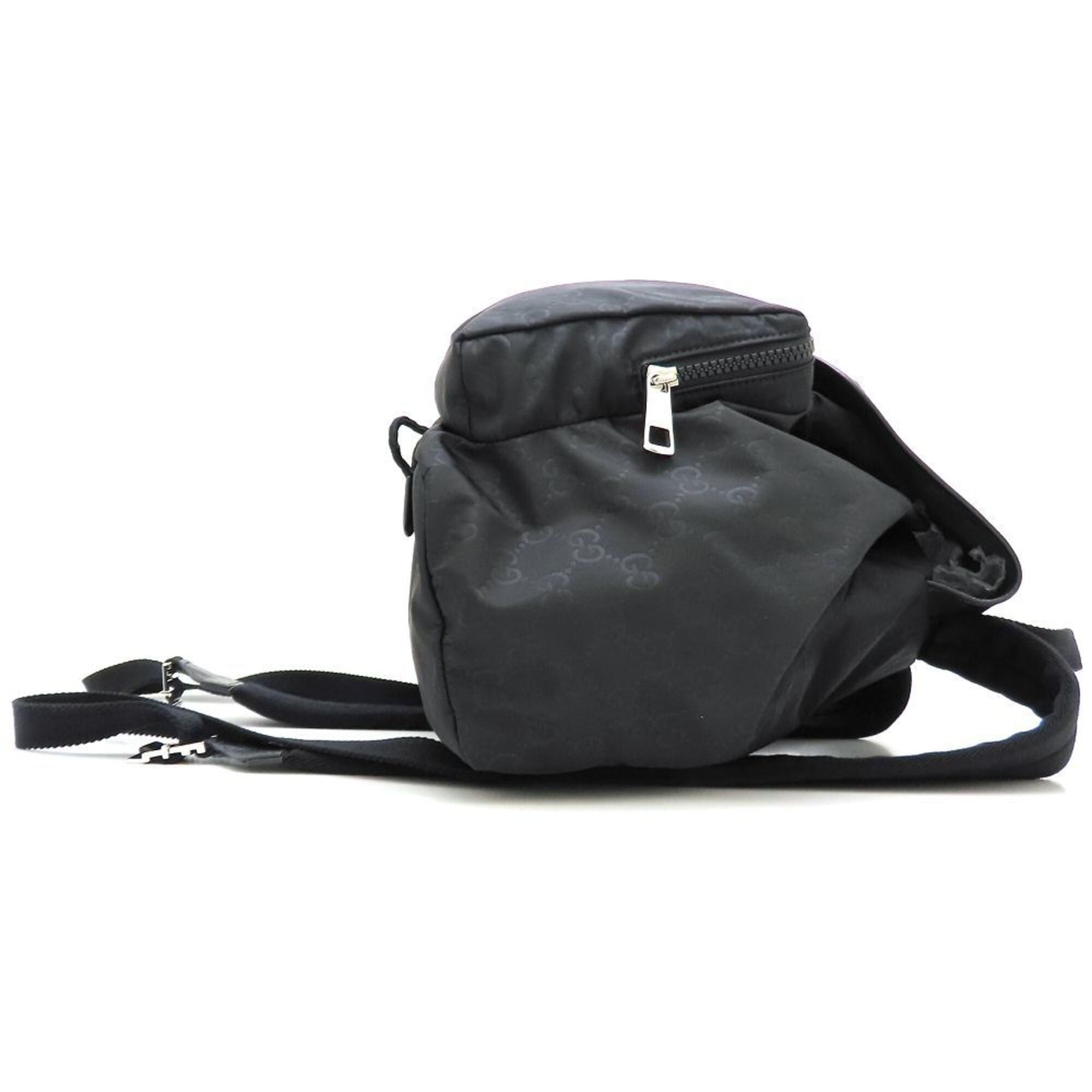 Gucci GUCCI 510343 Backpack, Nylon x Leather, Black, Outlet, Women's, 353225 Size ONE SIZE - 3 Thumbnail