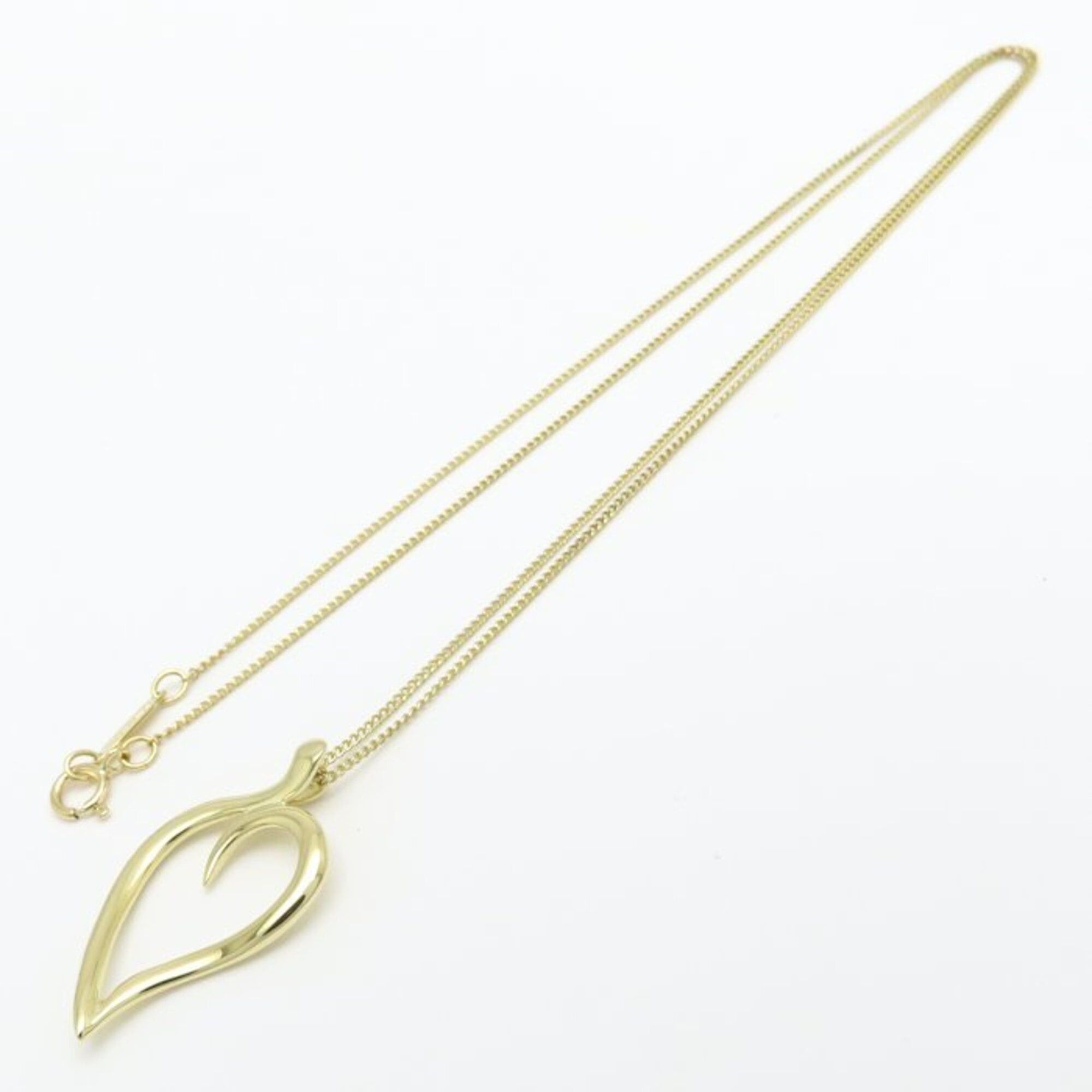 Tiffany & Co. TIFFANY&Co. Tiffany Leaf Heart Necklace 18K Yellow Gold Women's 295419 Size ONE SIZE - 4 Thumbnail