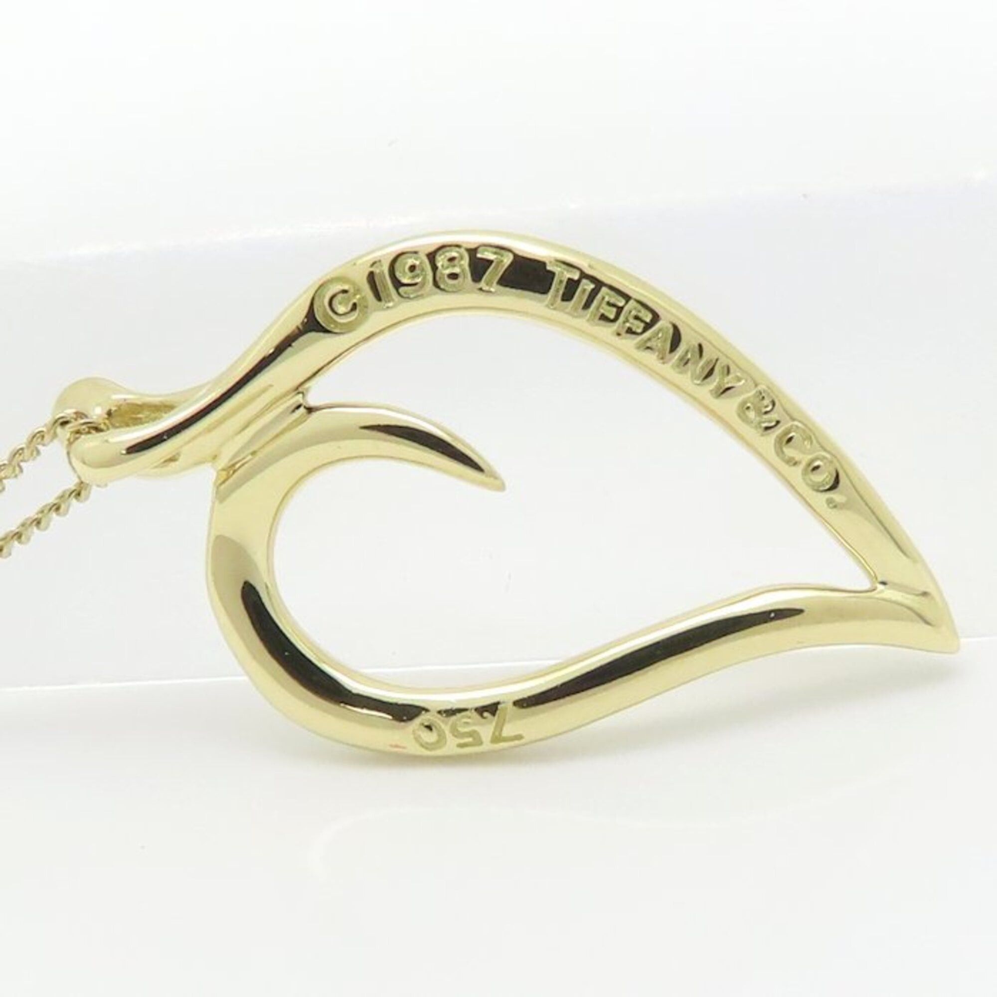 Tiffany & Co. TIFFANY&Co. Tiffany Leaf Heart Necklace 18K Yellow Gold Women's 295419 Size ONE SIZE - 5 Thumbnail