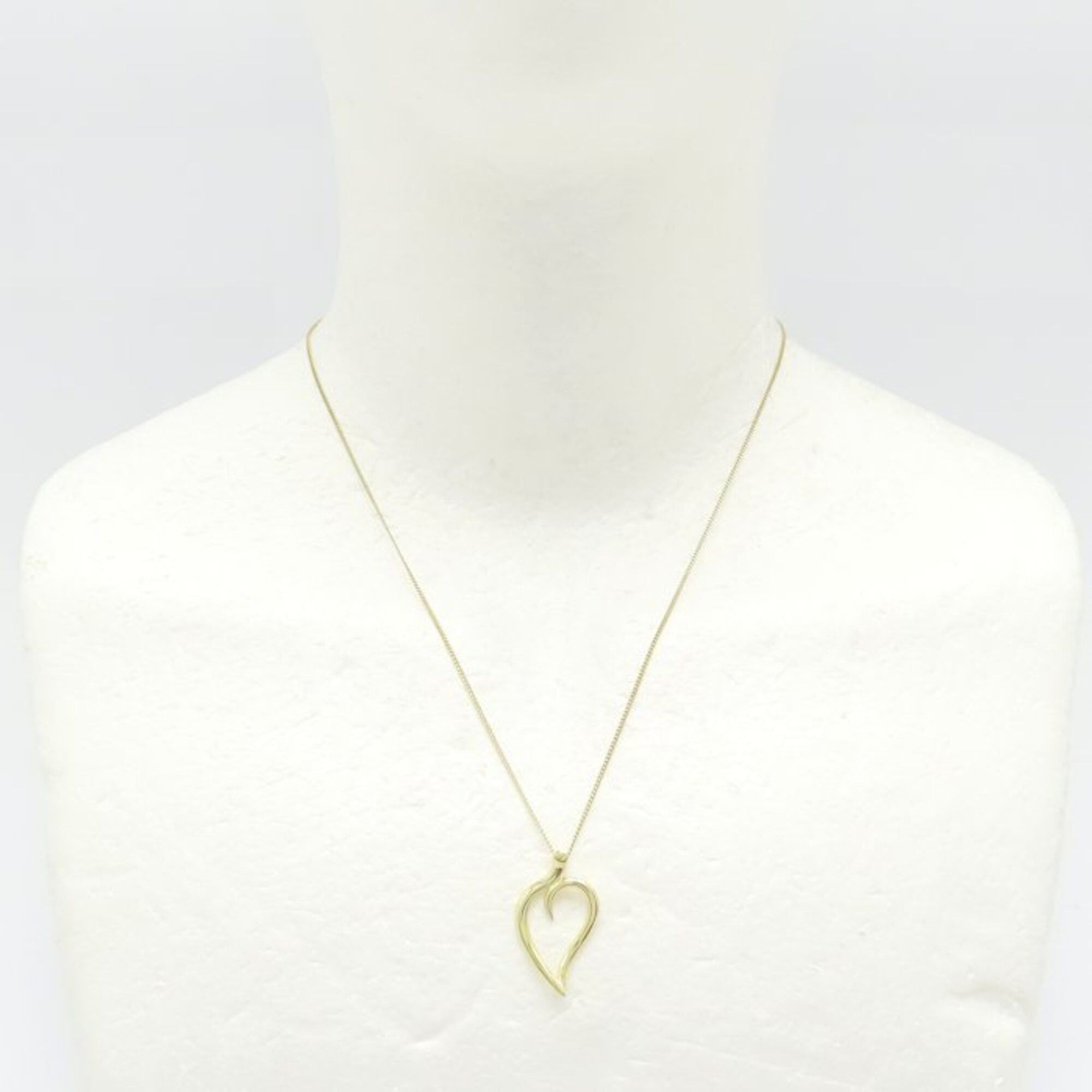Tiffany & Co. TIFFANY&Co. Tiffany Leaf Heart Necklace 18K Yellow Gold Women's 295419 Size ONE SIZE - 3 Thumbnail