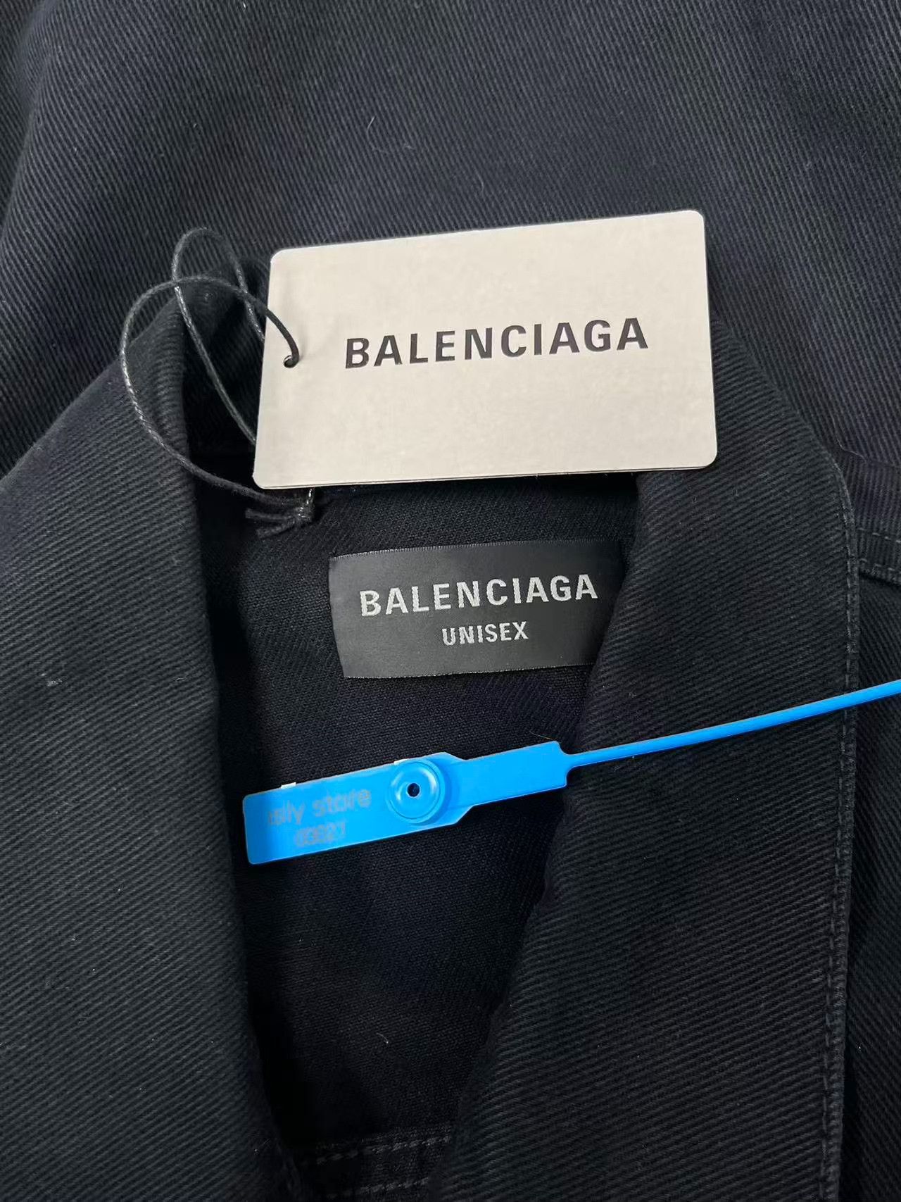 Balenciaga Balenciaga Logo Single-Breasted Denim Jacket Men's Size US S / EU 44-46 / 1 - 5 Thumbnail