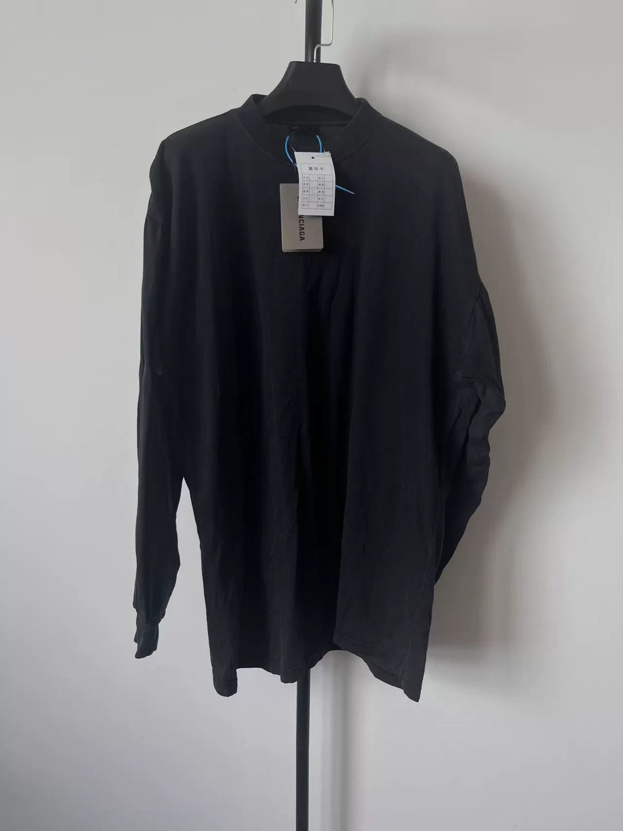 Balenciaga Balenciaga Men's Logo Print Long-Sleeve T-Shirt Size US S / EU 44-46 / 1 - 2 Thumbnail