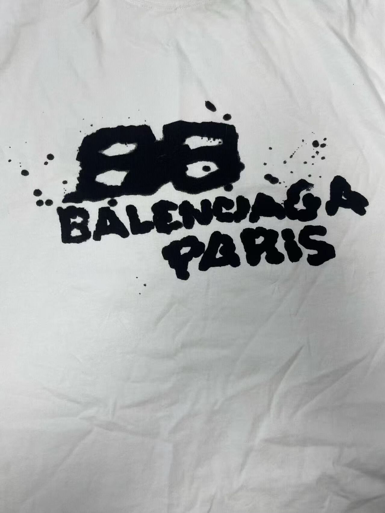 Balenciaga Balenciaga Men's Logo Print Crewneck T-Shirt Size US S / EU 44-46 / 1 - 3 Thumbnail