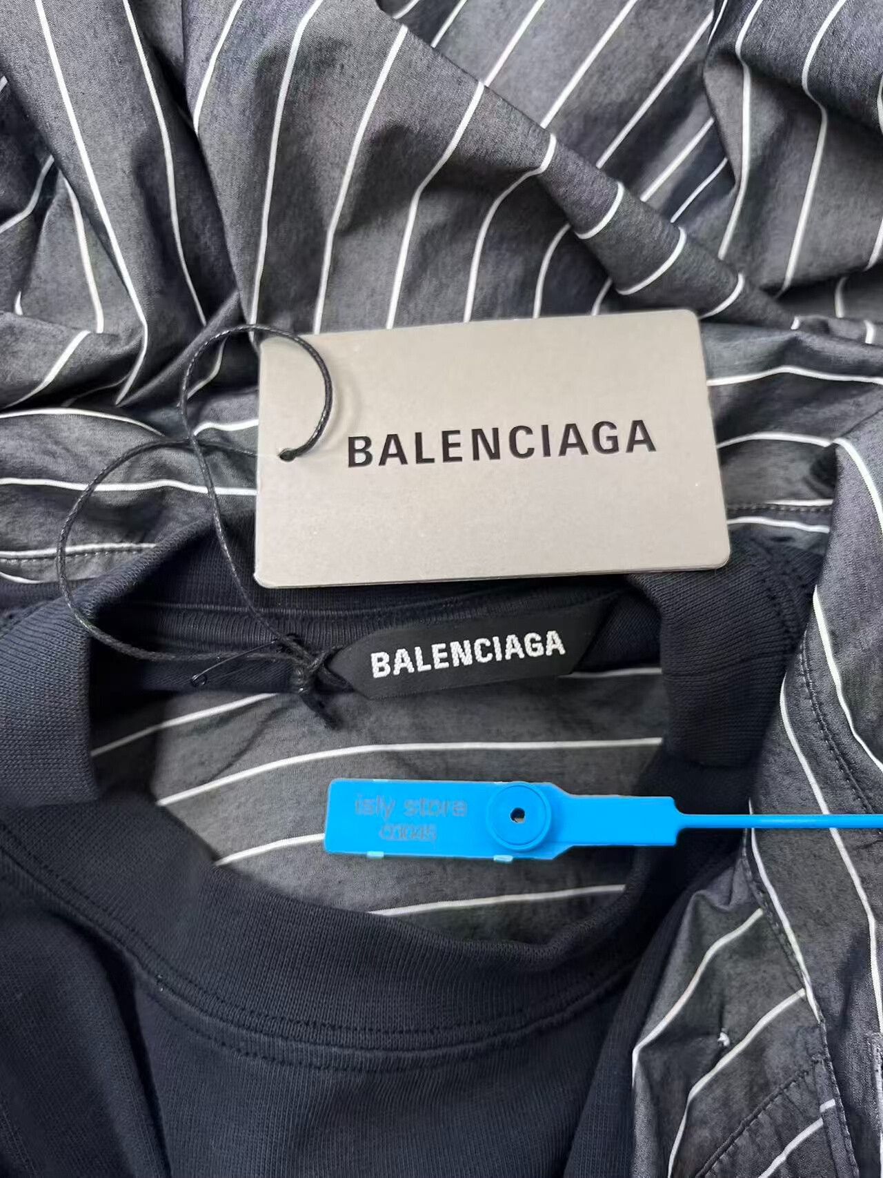 Balenciaga Balenciaga Men's Striped Button Long-Sleeve Shirt Size US M / EU 48-50 / 2 - 5 Thumbnail