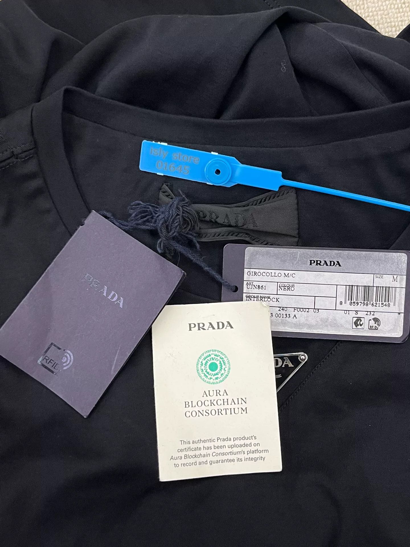 Prada PRADA FW22 Men's Solid Logo Cotton T-Shirt Size US M / EU 48-50 / 2 - 5 Thumbnail