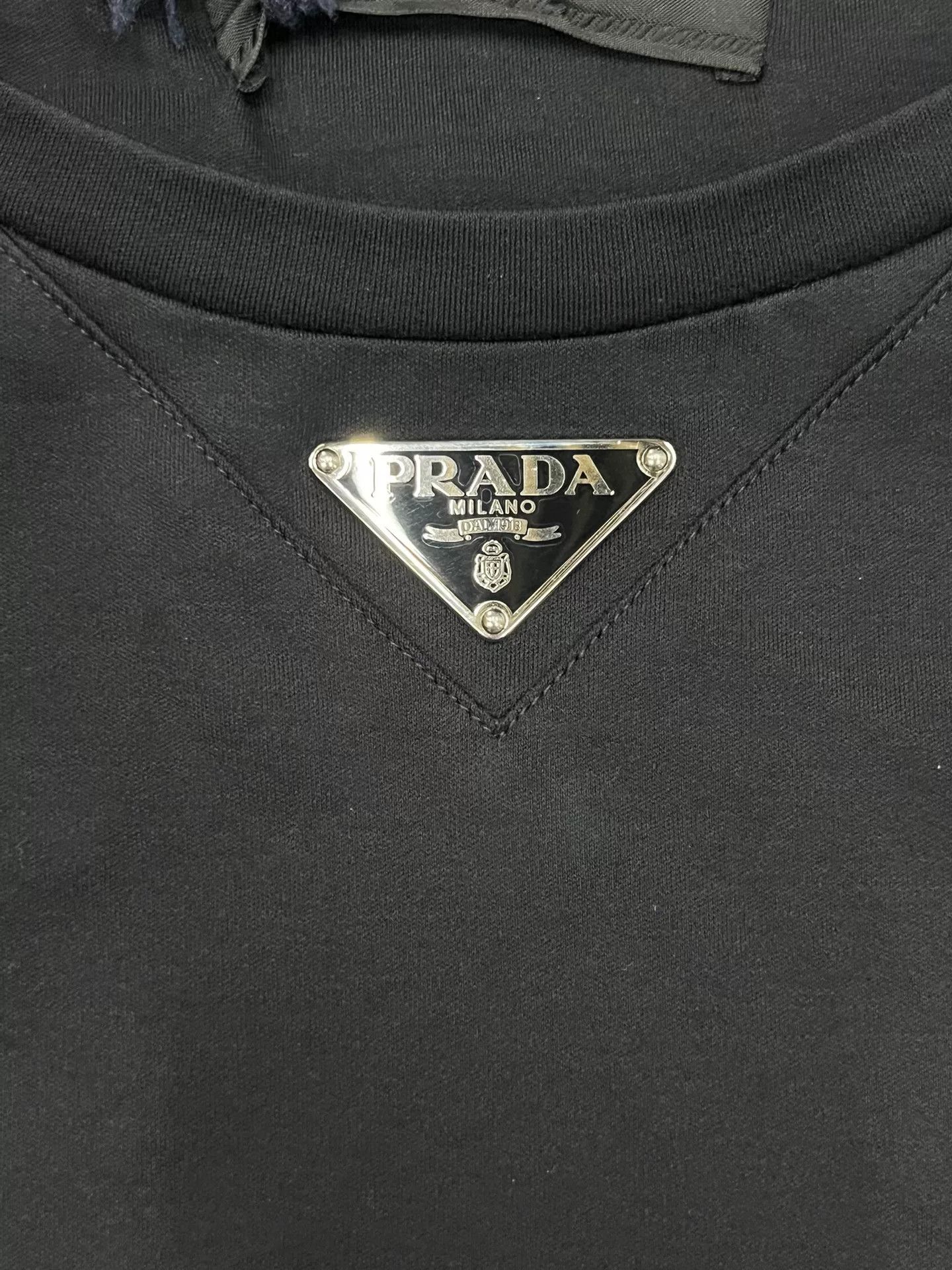 Prada PRADA FW22 Men's Solid Logo Cotton T-Shirt Size US M / EU 48-50 / 2 - 3 Thumbnail