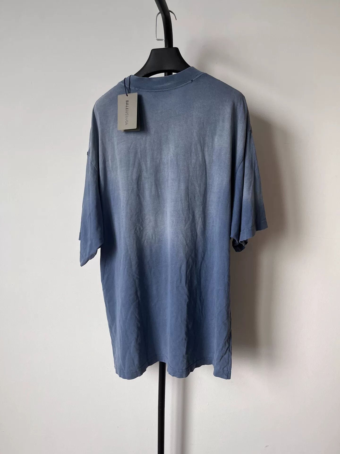 Balenciaga Balenciaga Men's Letter Print Short Sleeve T-shirt Size US L / EU 52-54 / 3 - 2 Thumbnail