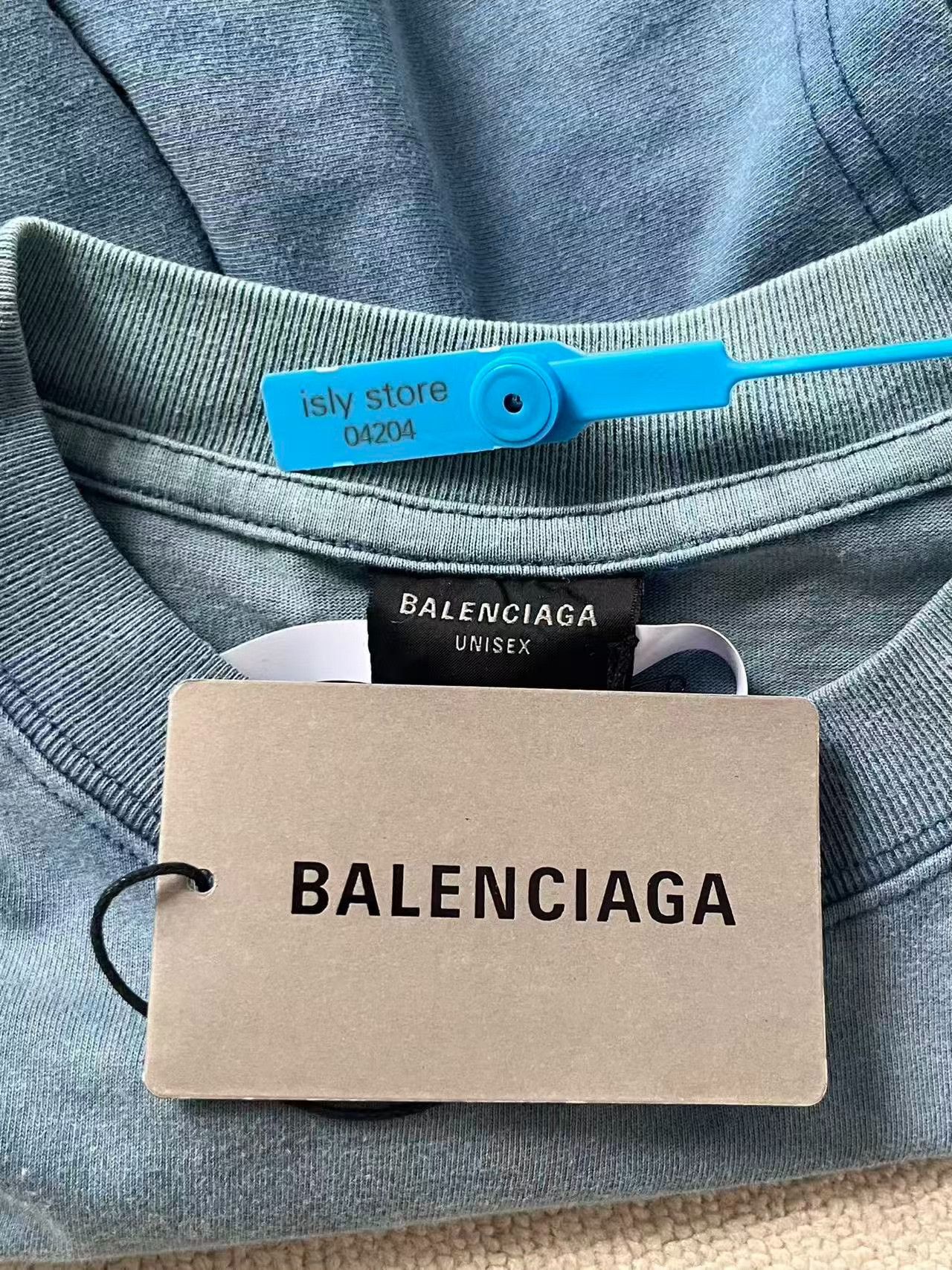 Balenciaga Balenciaga Men's Logo Embroidered Crewneck T-Shirt Size US XS / EU 42 / 0 - 5 Thumbnail