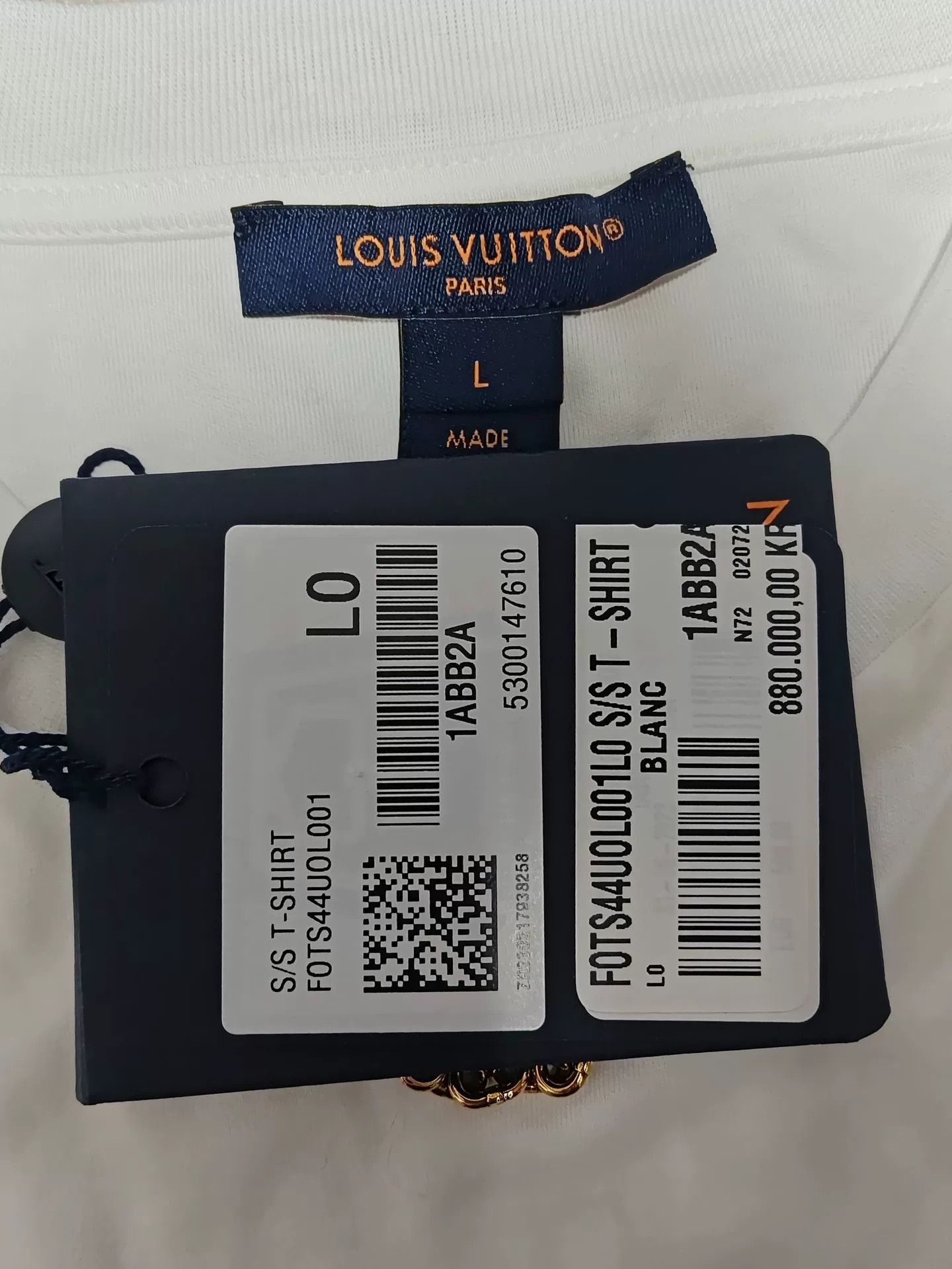 Louis Vuitton Louis Vuitton SS22 Metal Chain Crewneck T-shirt Size US L / EU 52-54 / 3 - 4 Thumbnail