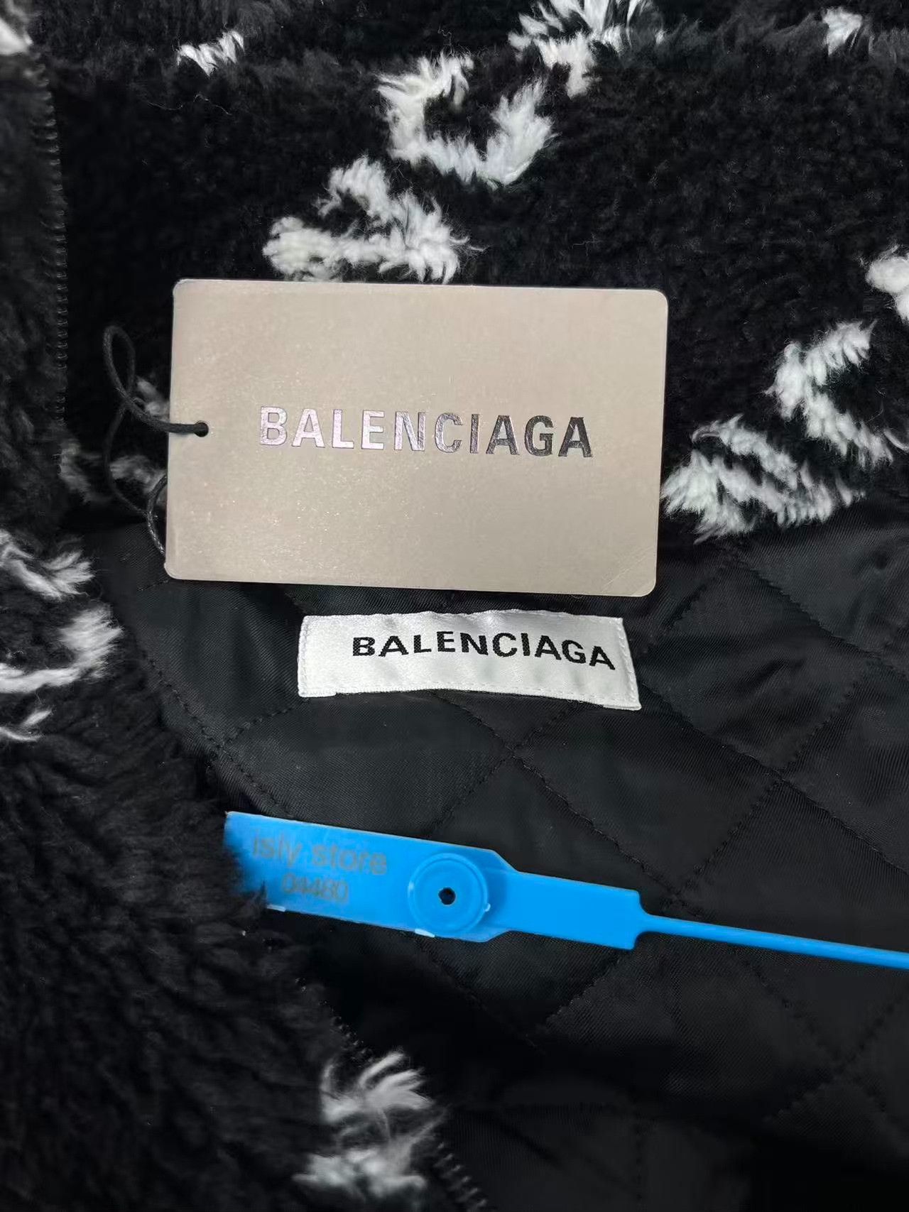 Balenciaga Balenciaga Men's Logo Print Oversized Zipper Jacket Size US M / EU 48-50 / 2 - 5 Thumbnail