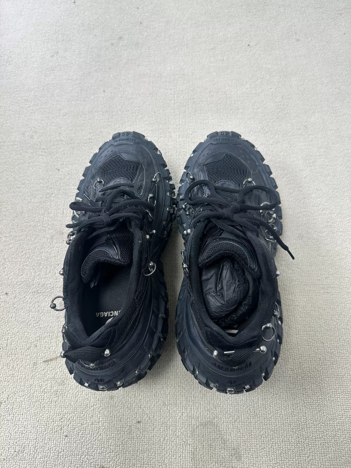Balenciaga Balenciaga Bouncer Round-Toe Lace-Up Dad Shoes Size US 7 / EU 40 - 2 Thumbnail