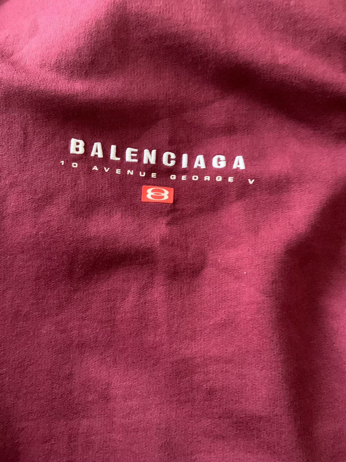 Balenciaga Balenciaga Men's Solid Plaid Collar Long-Sleeve Polo Size US M / EU 48-50 / 2 - 3 Thumbnail